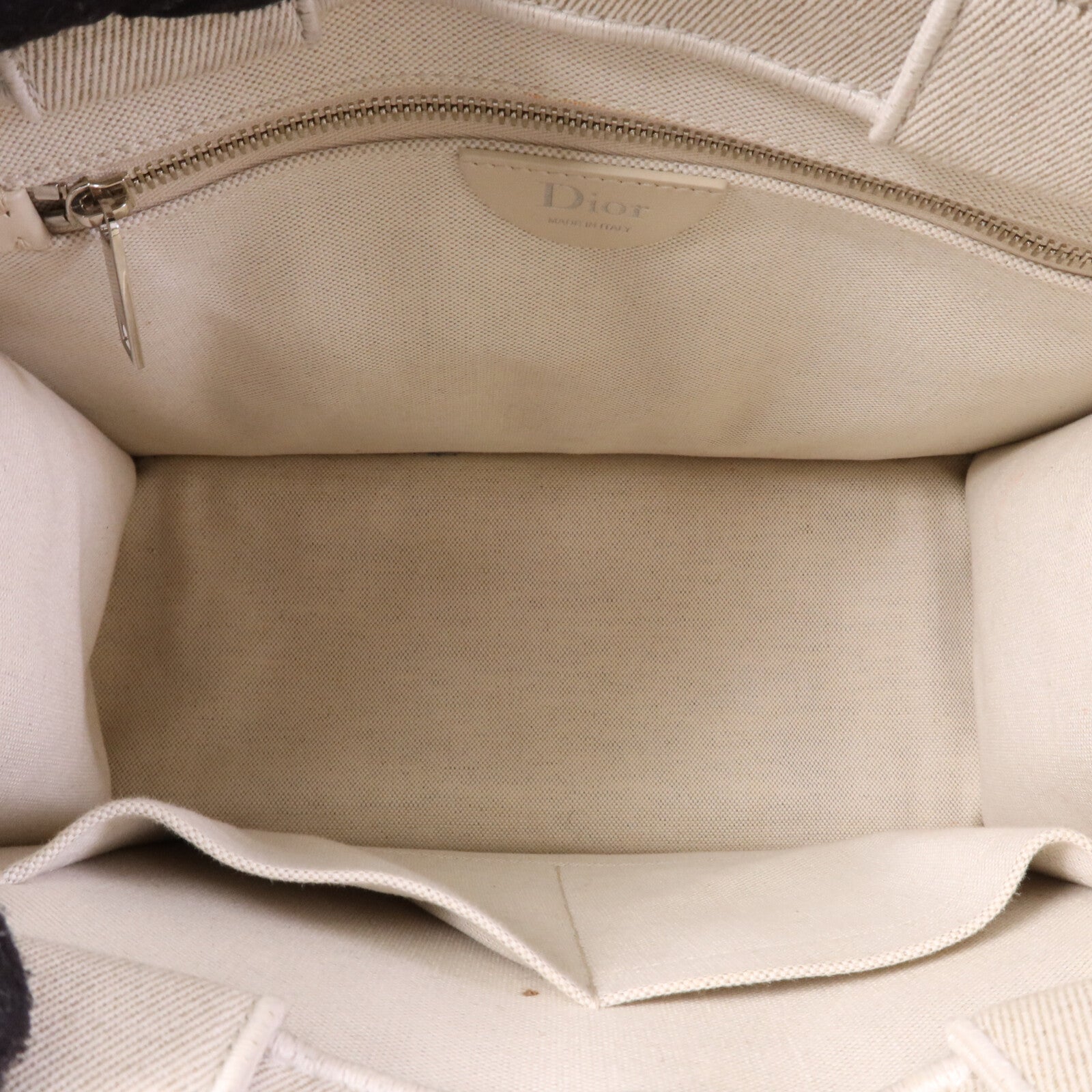 Dior 帆布Book Tote Small銀扣手挽肩背兩用袋