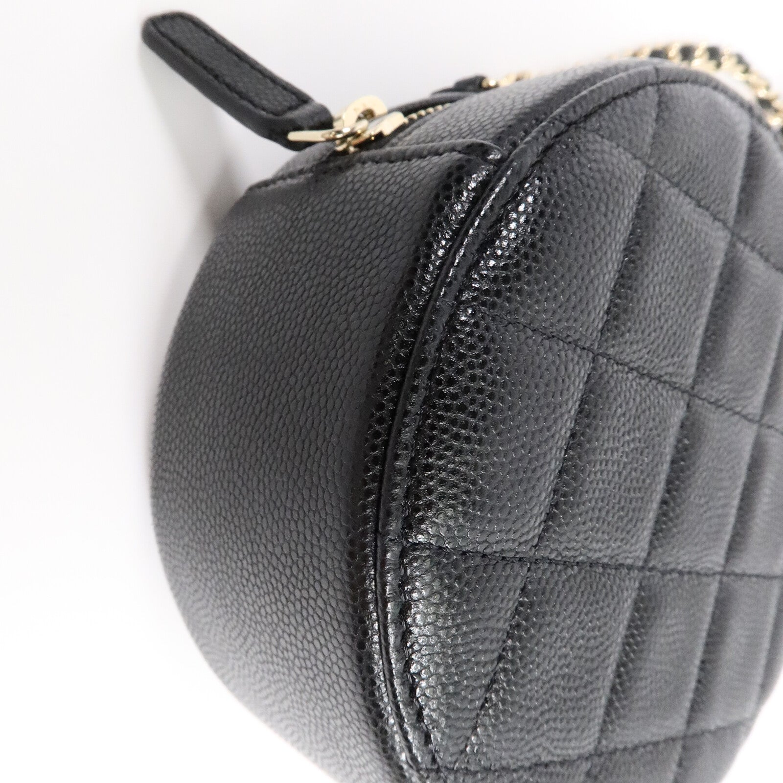 CHANEL 牛皮皮革Round Clutch With Chain肩背袋
