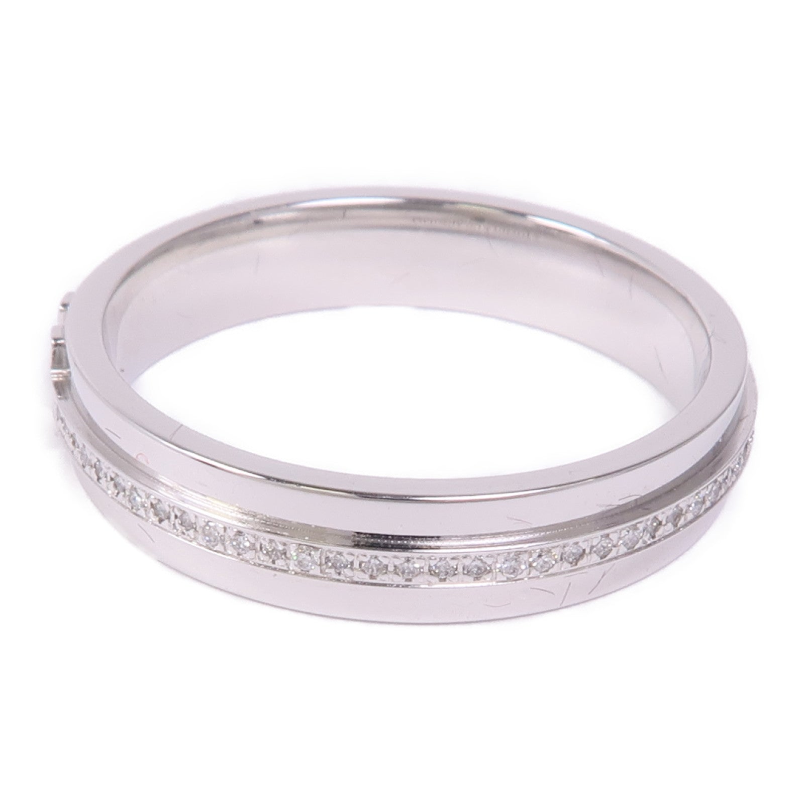 TIFFANY＆CO 【激減優惠】18K白金T Narrow Diamond Ring鑽石戒指US#9.25