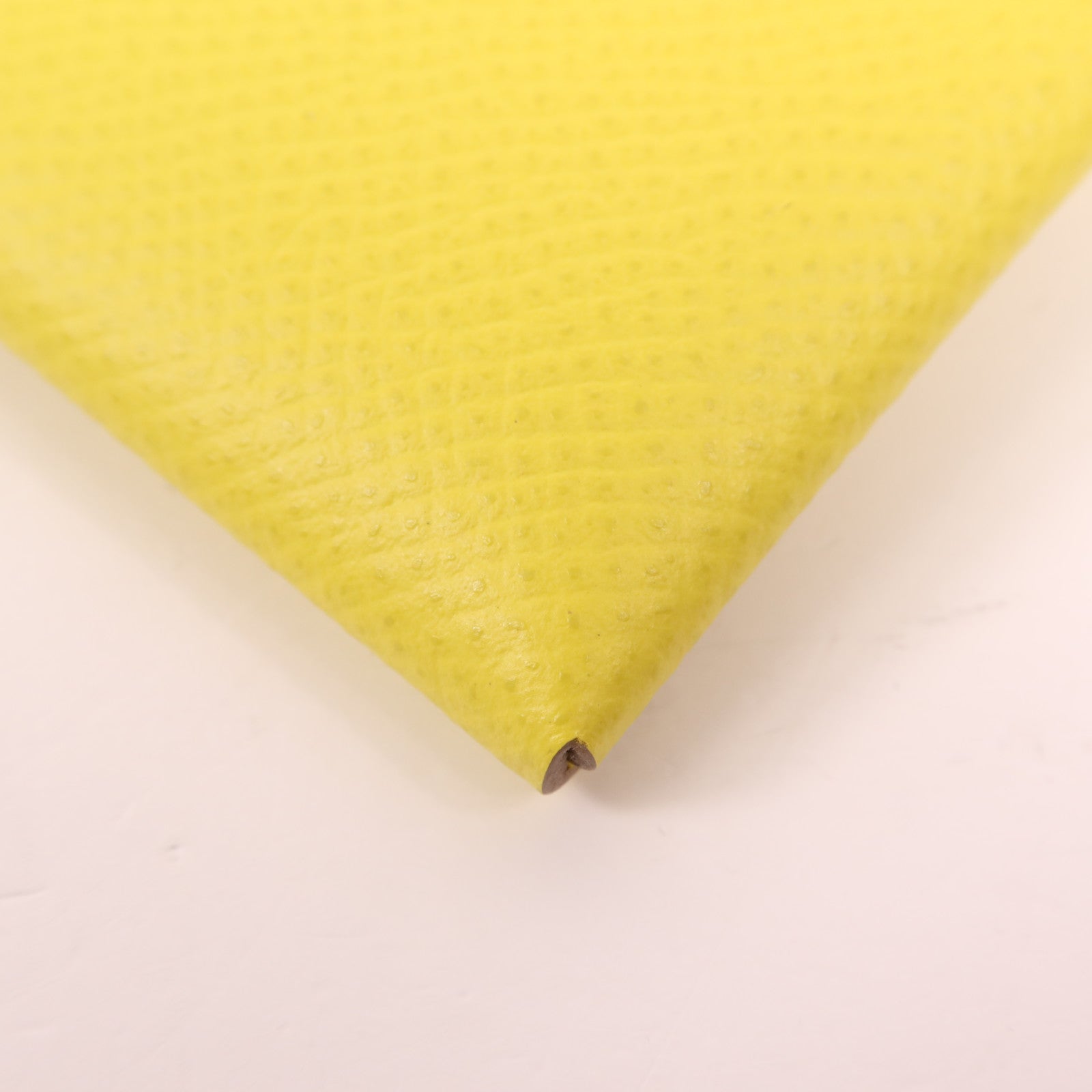 HERMES Epsom皮革Calvi Duo銀扣零錢包