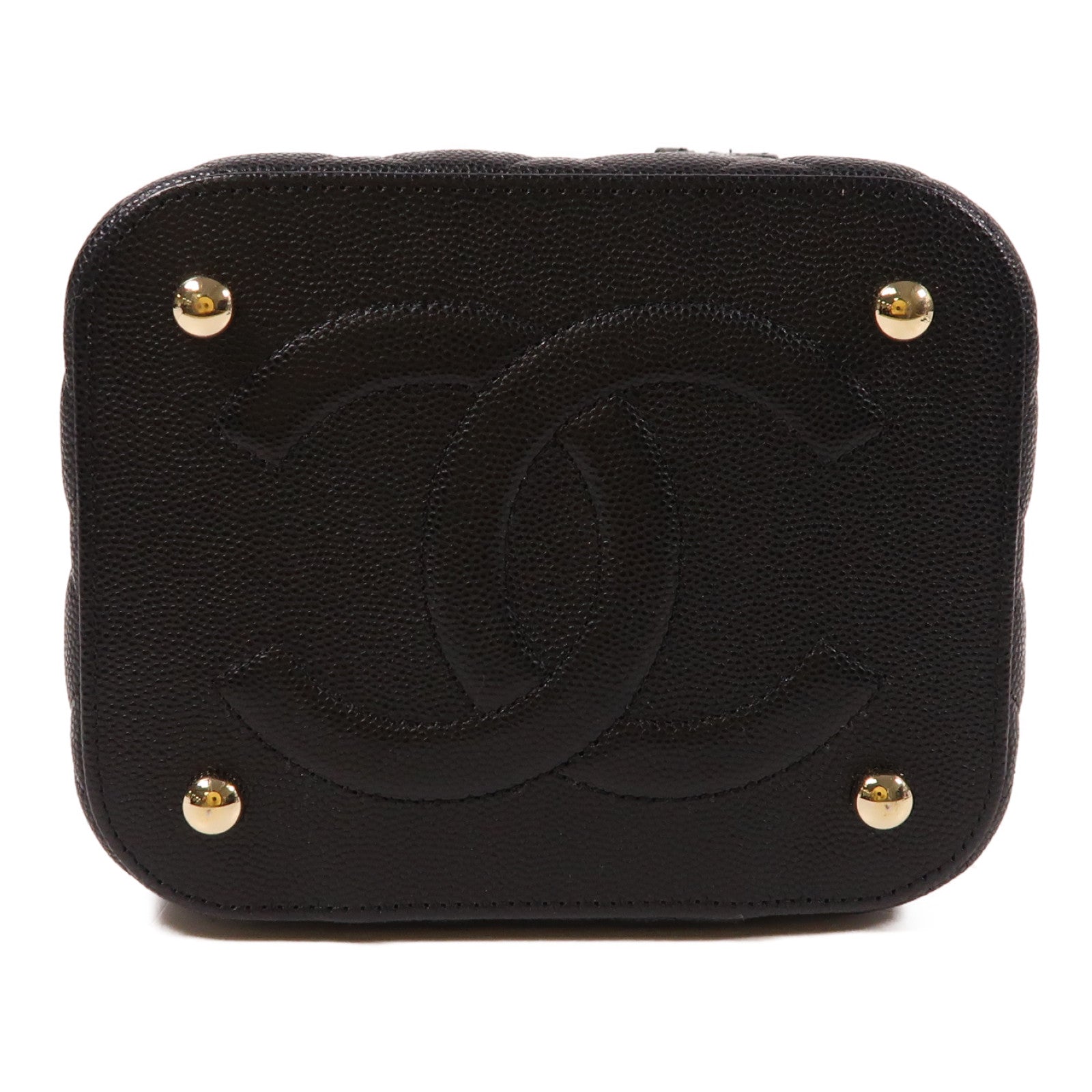 CHANEL 牛皮皮革Vanity Bag金扣手挽肩背兩用袋