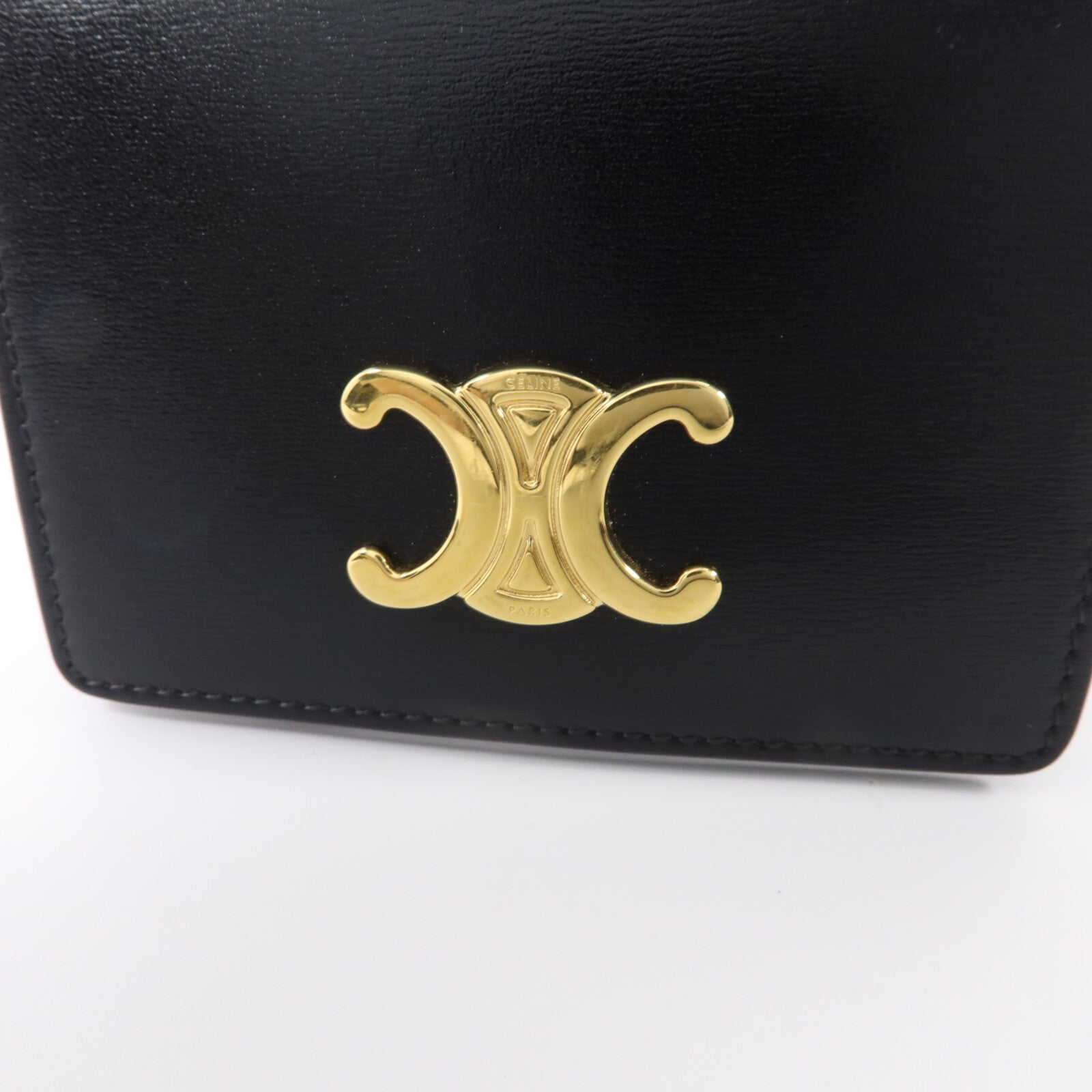 CELINE 牛皮皮革Card Case金扣卡片套
