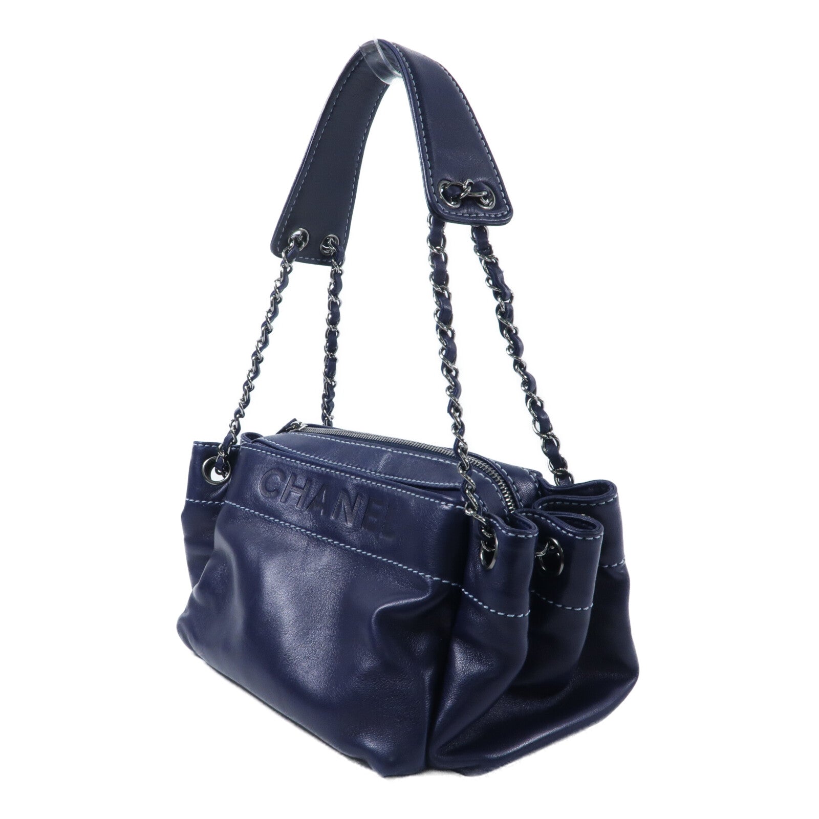 CHANEL 羊皮皮革Shoulder Bag鏈帶肩背袋