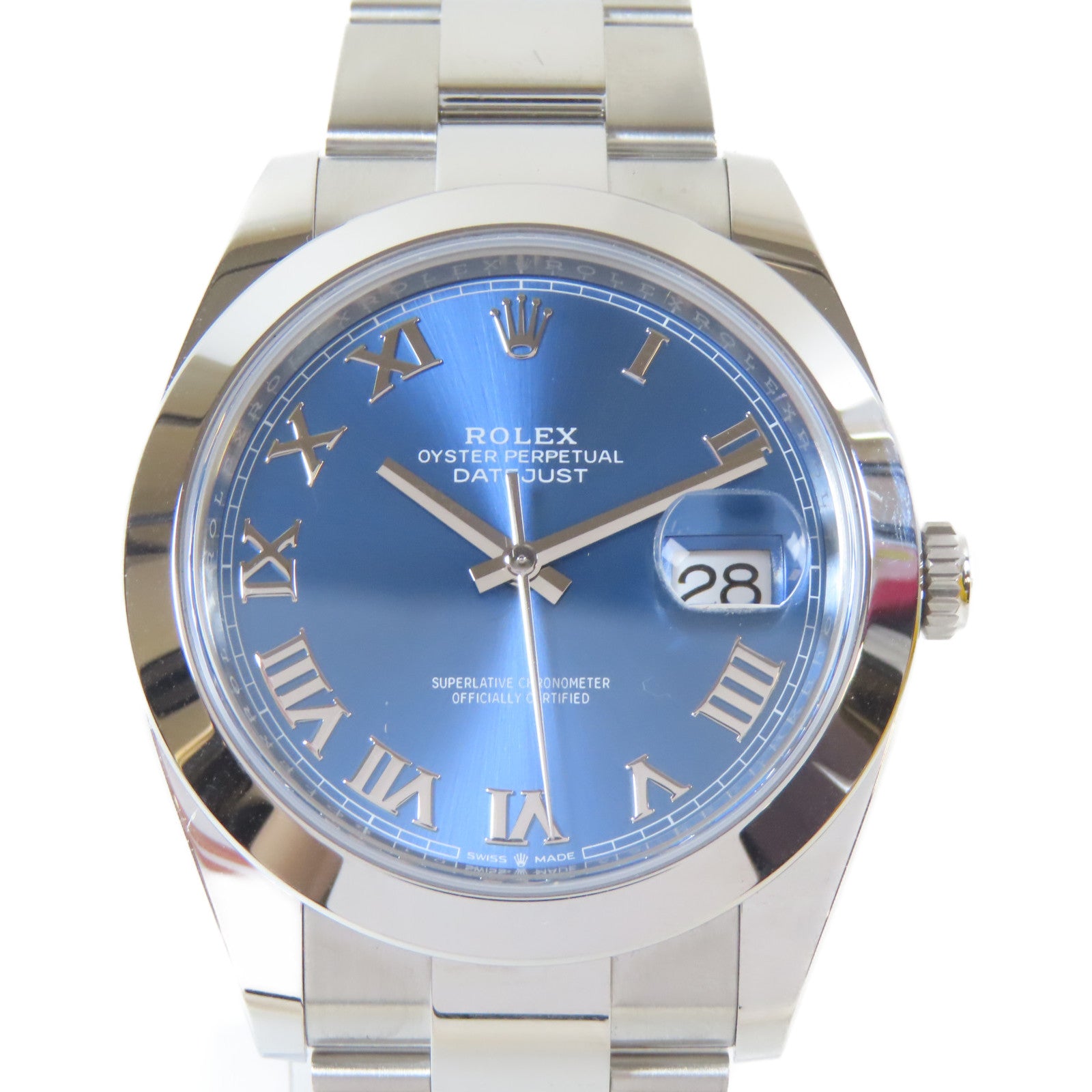 ROLEX Datejust 41mm不鏽鋼手錶自動機芯藍色