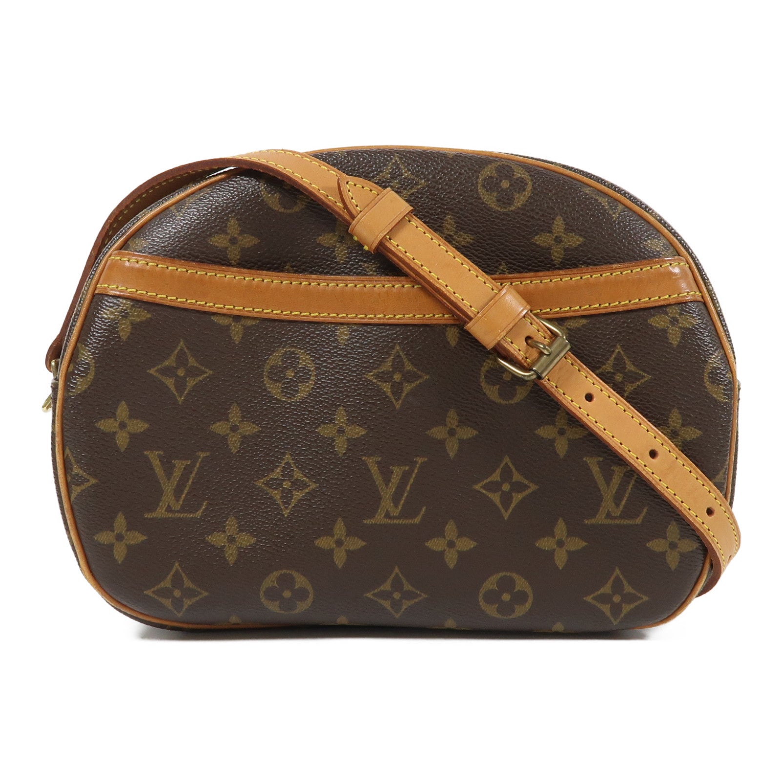 LOUIS VUITTON Monogram Blois金扣肩背袋棕色
