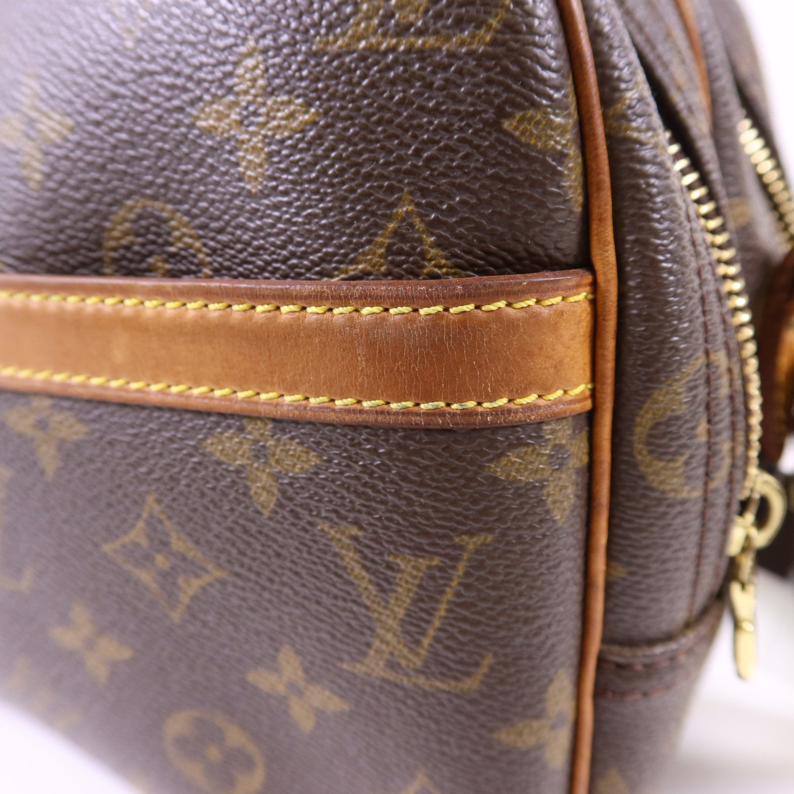 LOUIS VUITTON Monogram Reporter PM金扣肩背袋