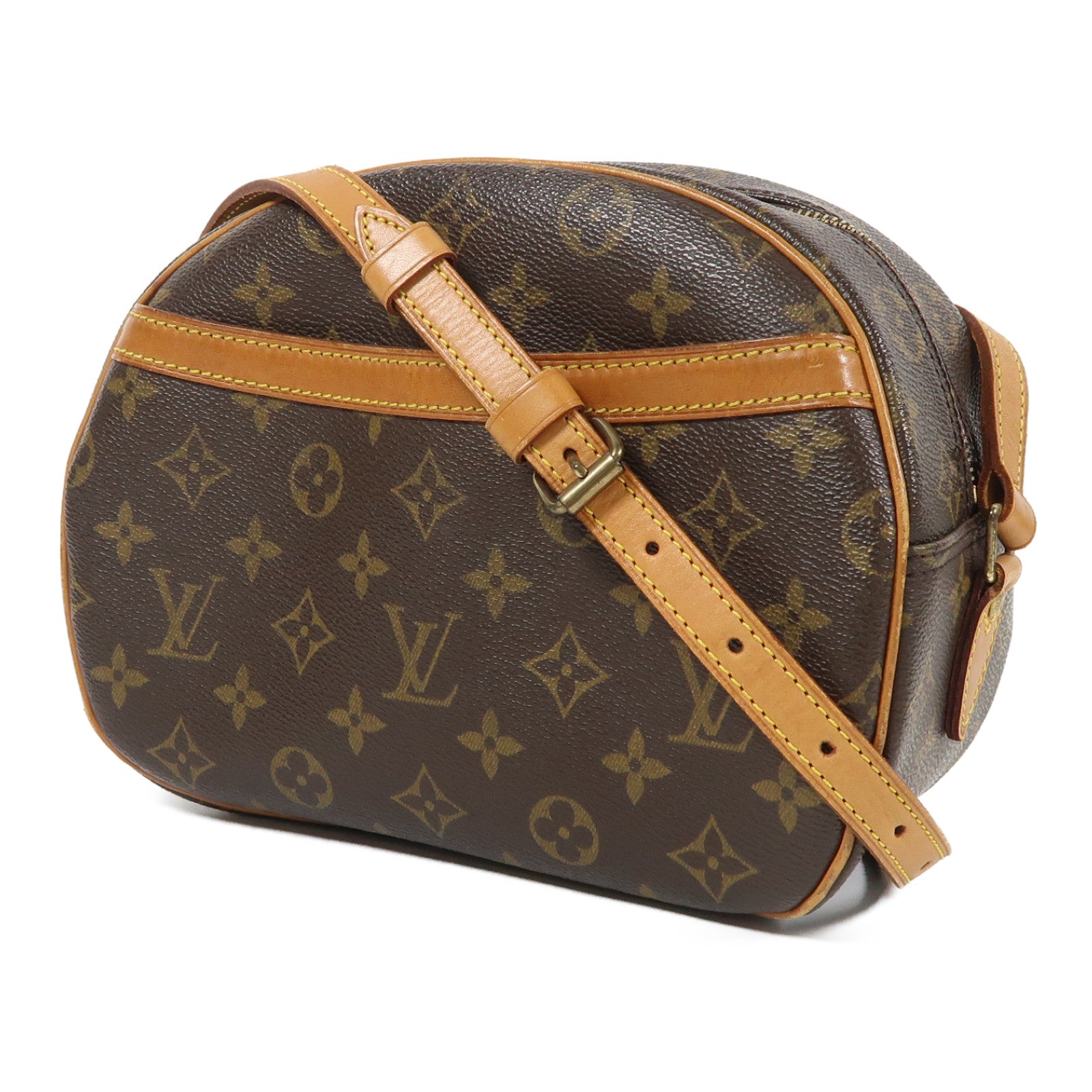 LOUIS VUITTON Monogram Blois金扣肩背袋棕色
