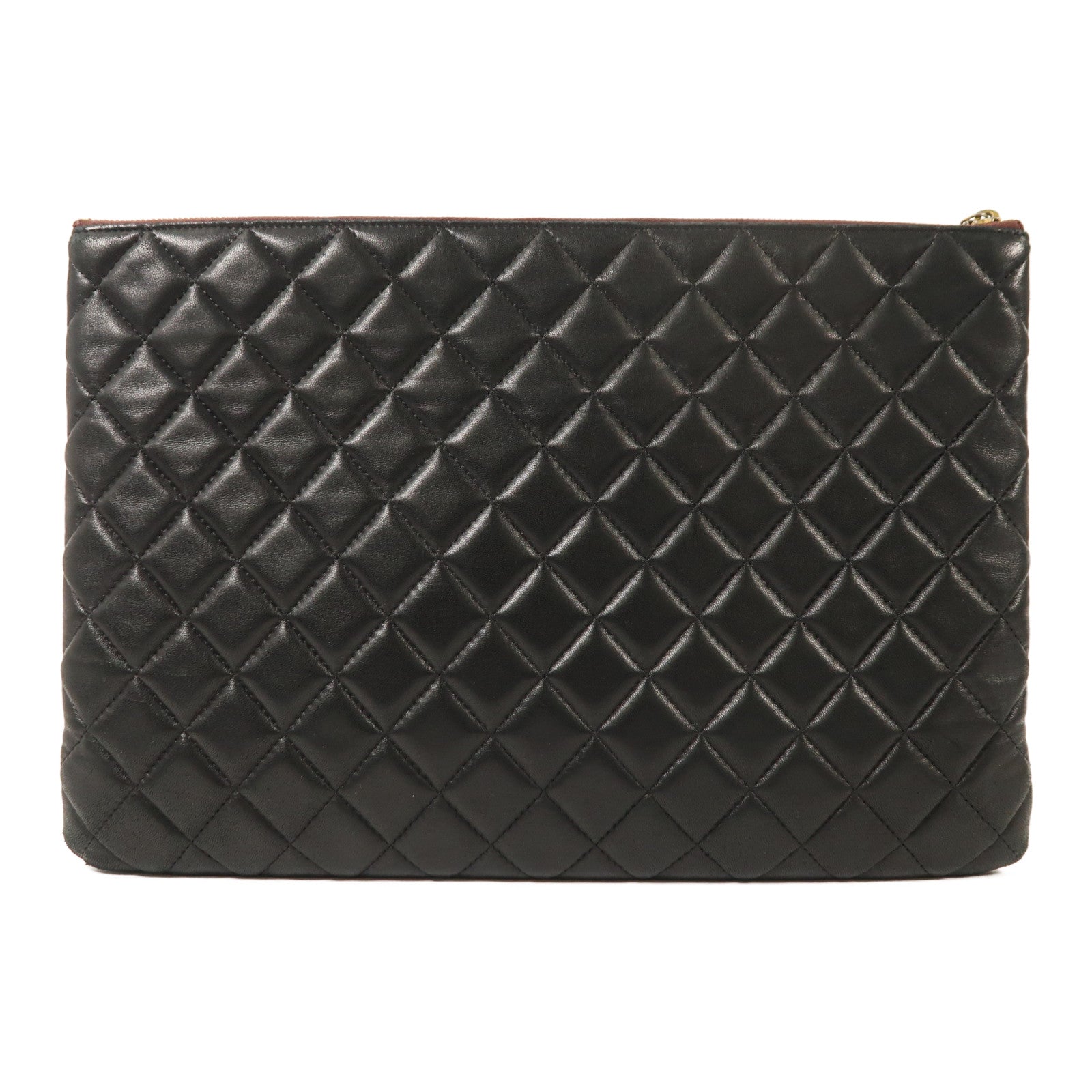 CHANEL 羊皮皮革Clutch Bag金扣手拿包