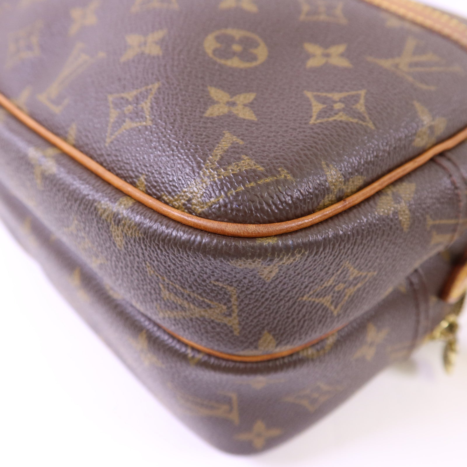 LOUIS VUITTON Monogram Reporter PM金扣肩背袋