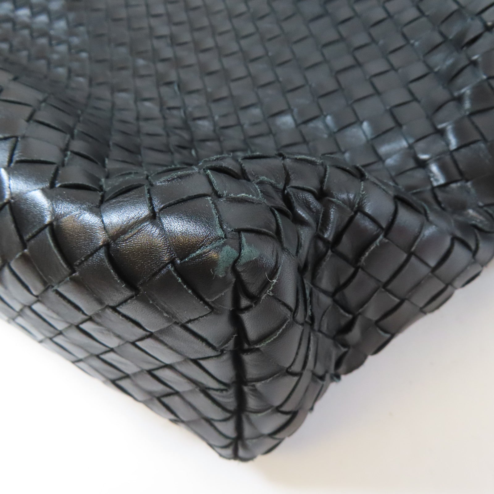 BOTTEGA VENETA 【激減優惠】織紋牛皮皮革Shoulder Bag肩背袋黑色