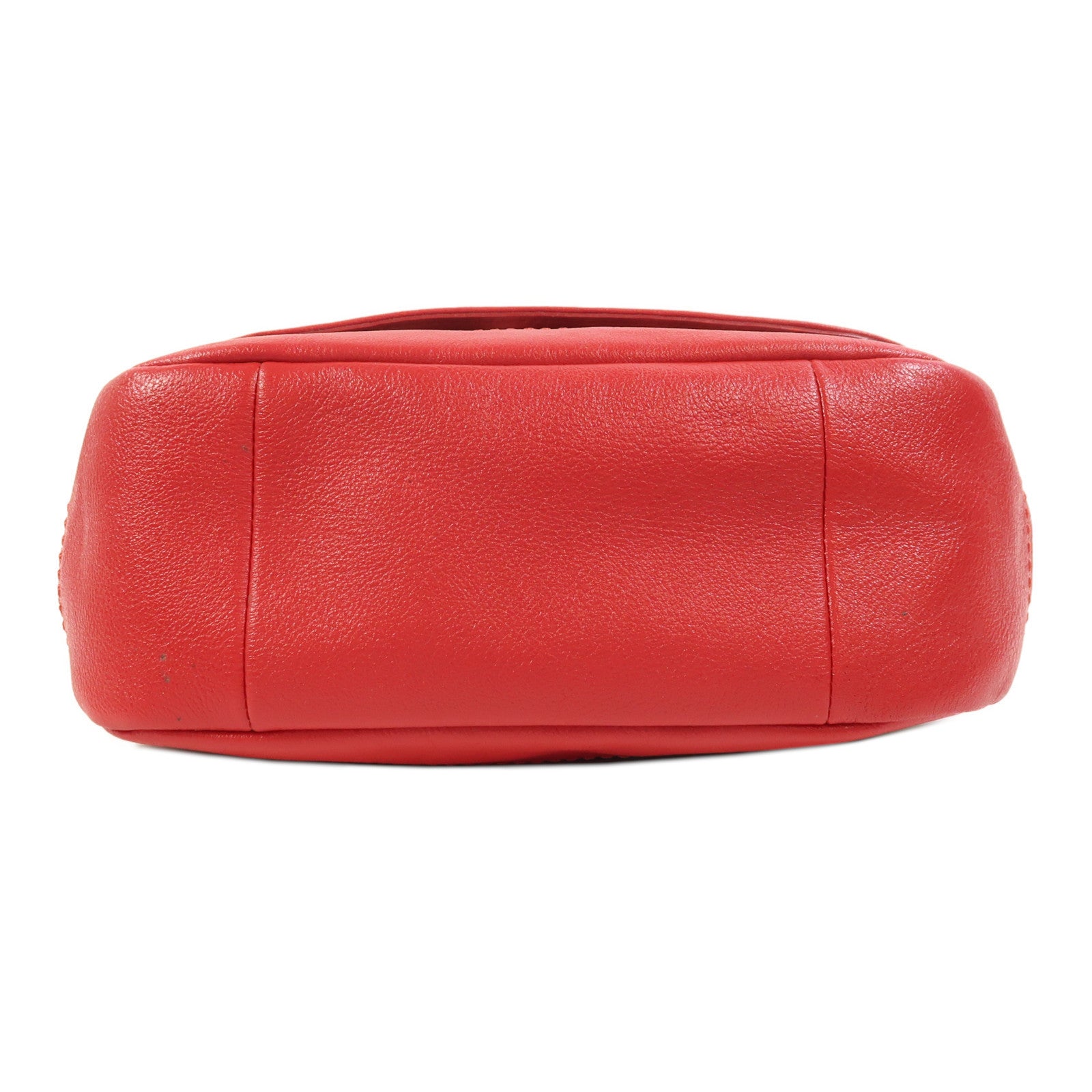 COACH 帆布/牛皮皮革Shoulder Bag銀扣肩背袋