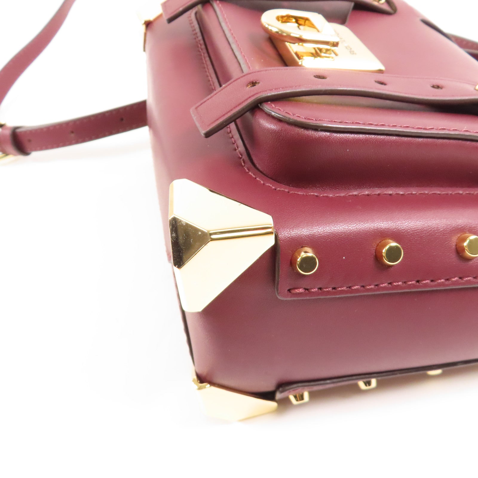 Michael Kors 牛皮皮革Mini Manhattan Bag金扣手挽肩背兩用袋