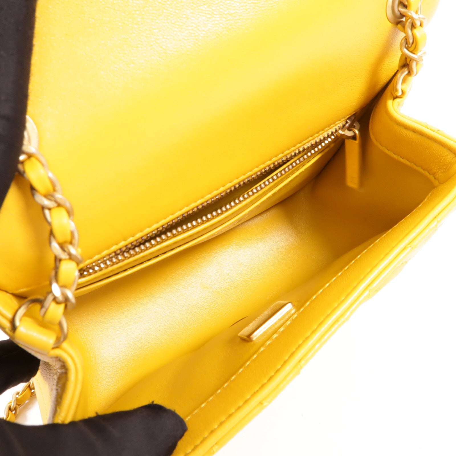 CHANEL 羊皮皮革Classic 17鏈帶肩背袋