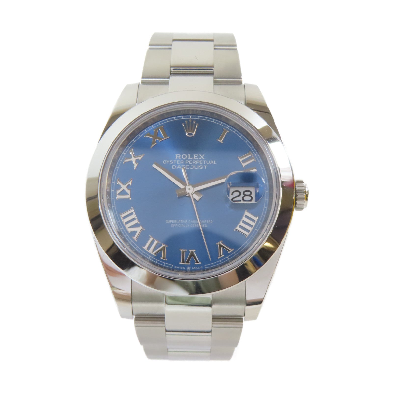 ROLEX Datejust 41mm不鏽鋼手錶自動機芯藍色