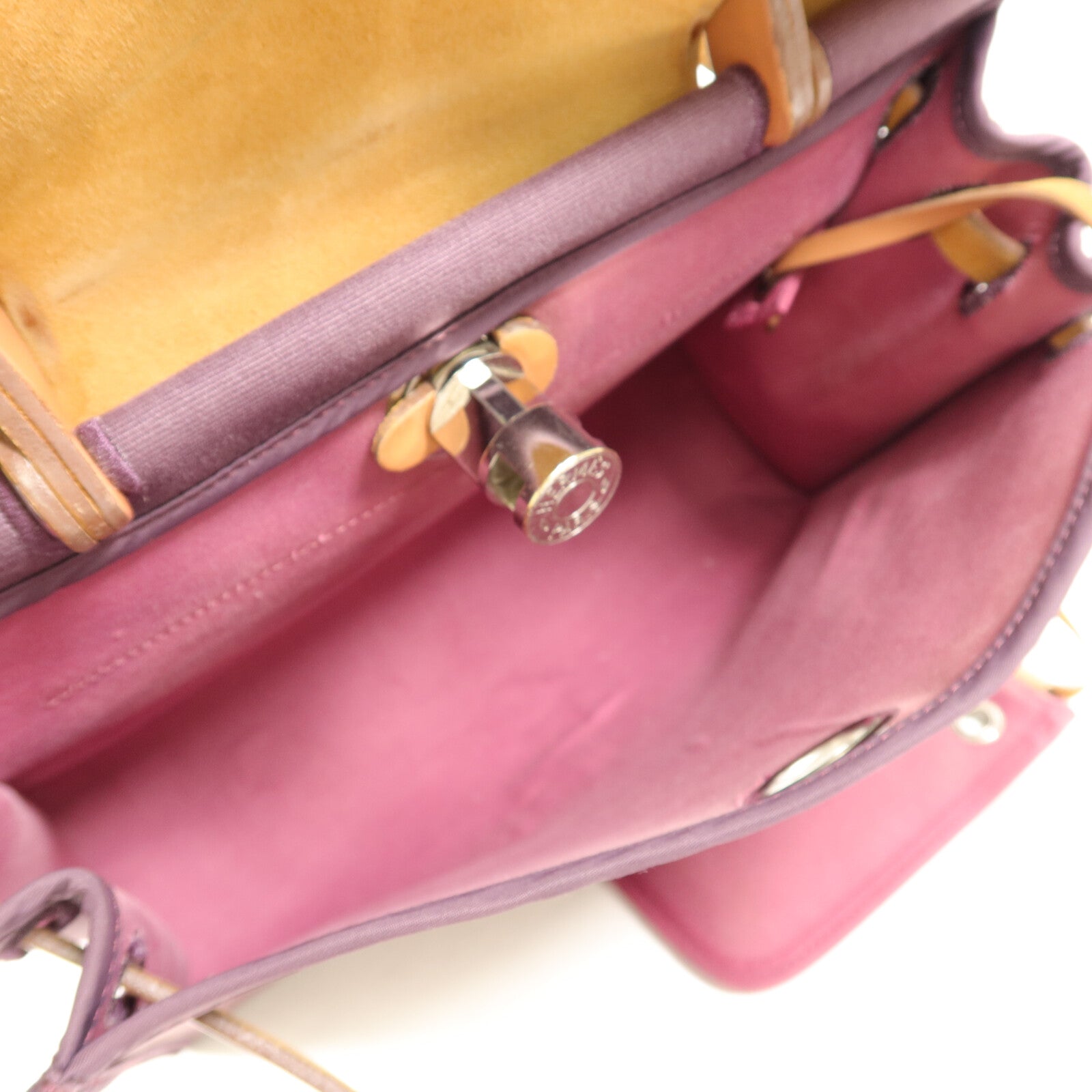 HERMES 帆布Herbag PM手挽肩背兩用袋Anemone