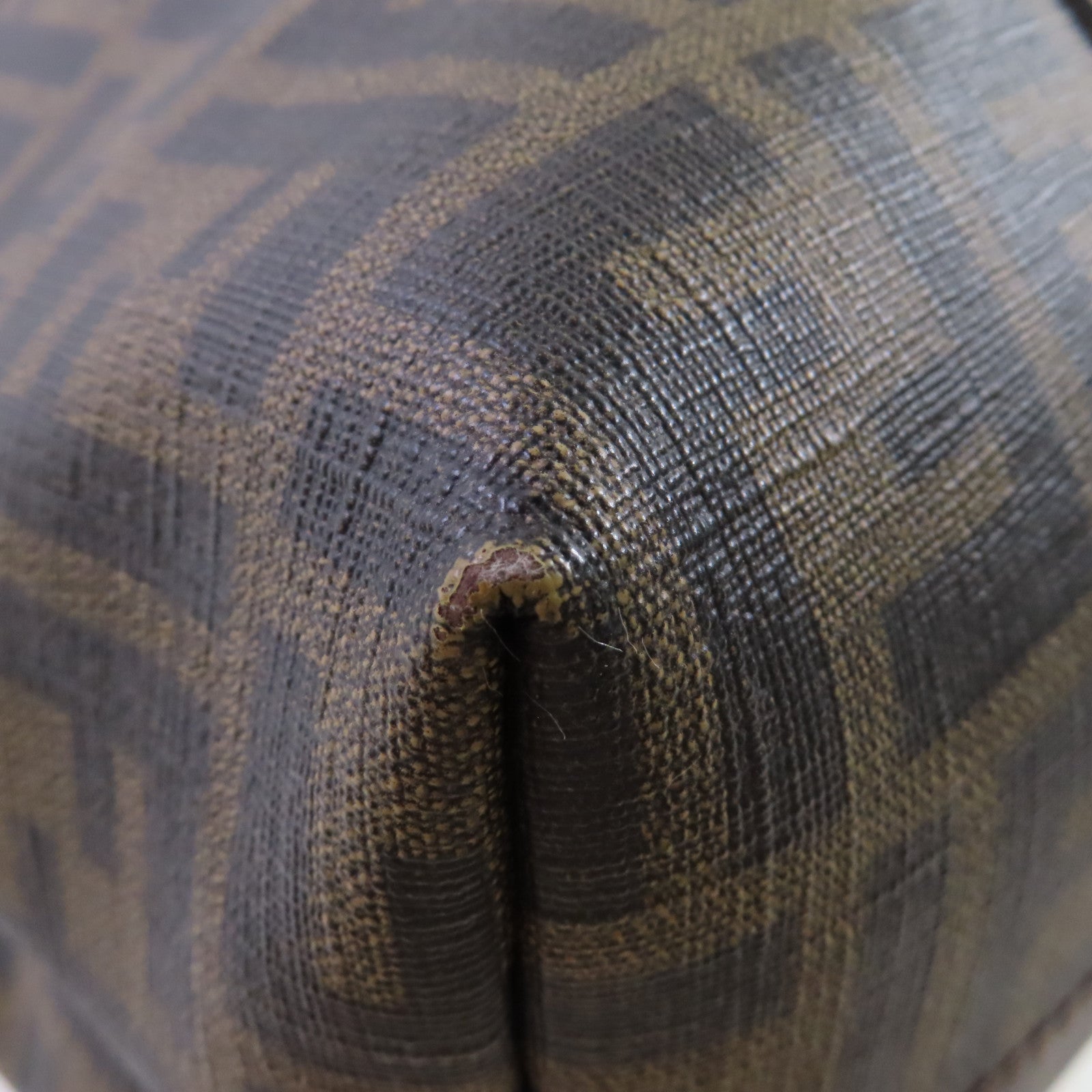 FENDI 塗層帆布Zucca Large Tote Bag肩背袋啡色