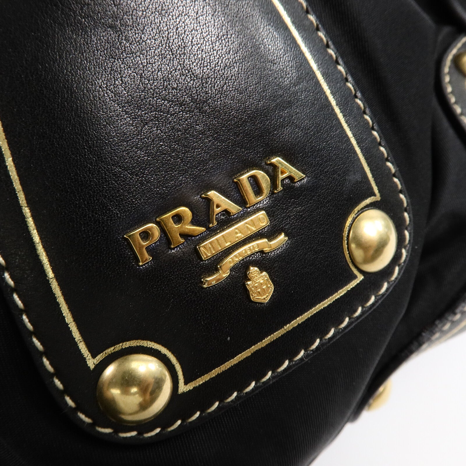 PRADA 牛皮皮革/尼龍2 Way Shoulder Bag手挽肩背兩用袋
