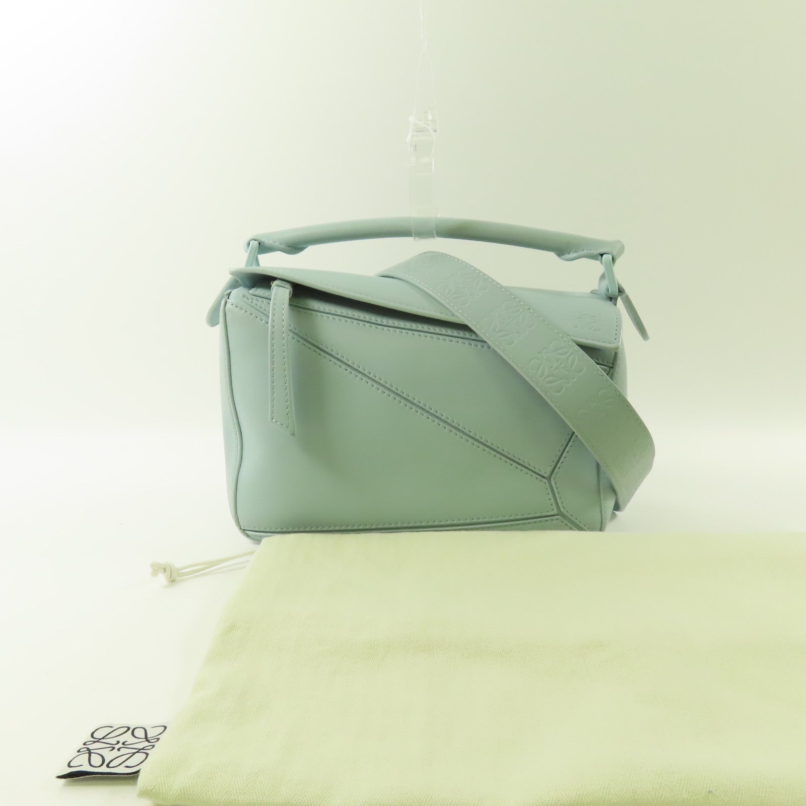 LOEWE 牛皮皮革Small Puzzle金扣手挽肩背兩用袋