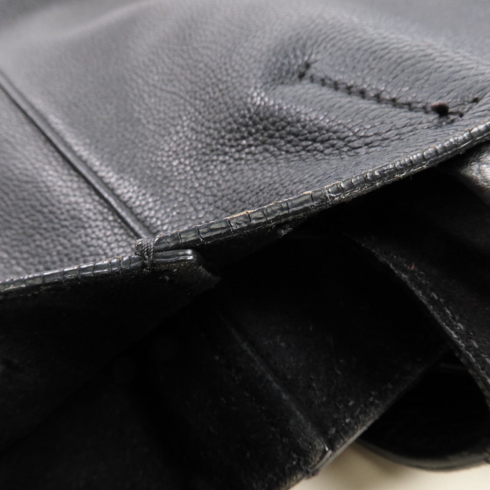 CELINE 牛皮皮革Tote Bag銀扣肩背袋