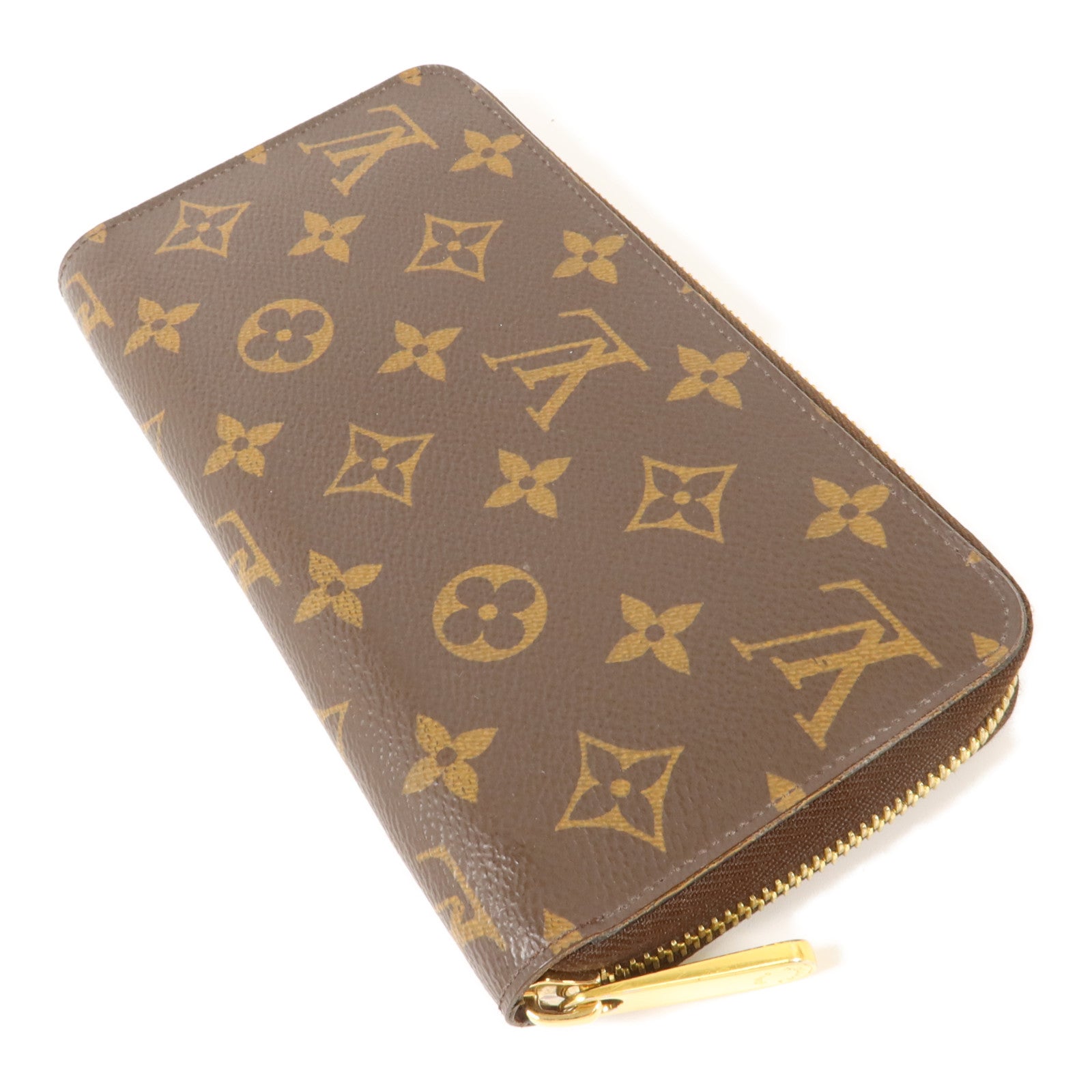 LOUIS VUITTON Monogram Zipper Long Wallet金扣長錢包