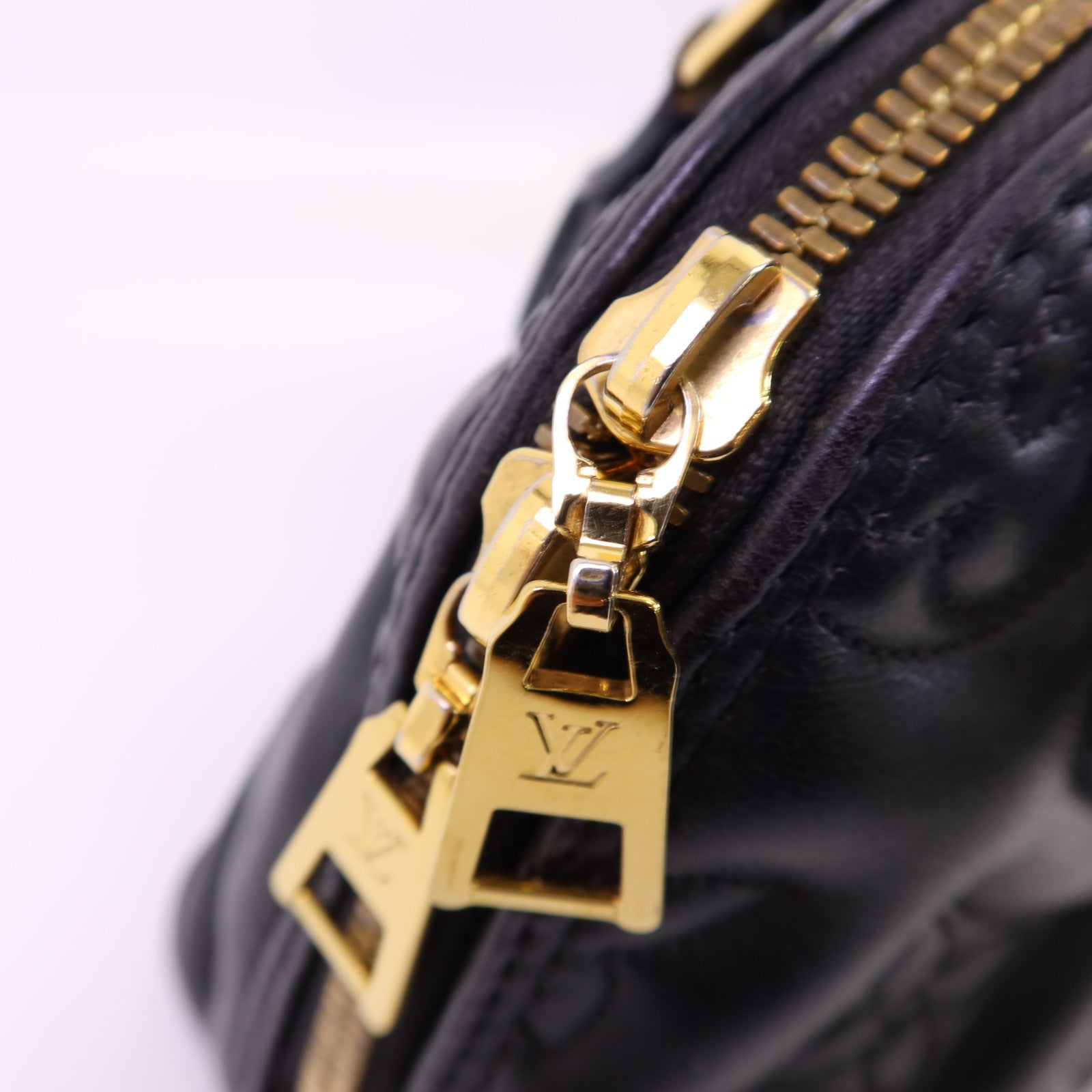 LOUIS VUITTON Bubblegram皮革Alma BB金扣手挽肩背兩用袋