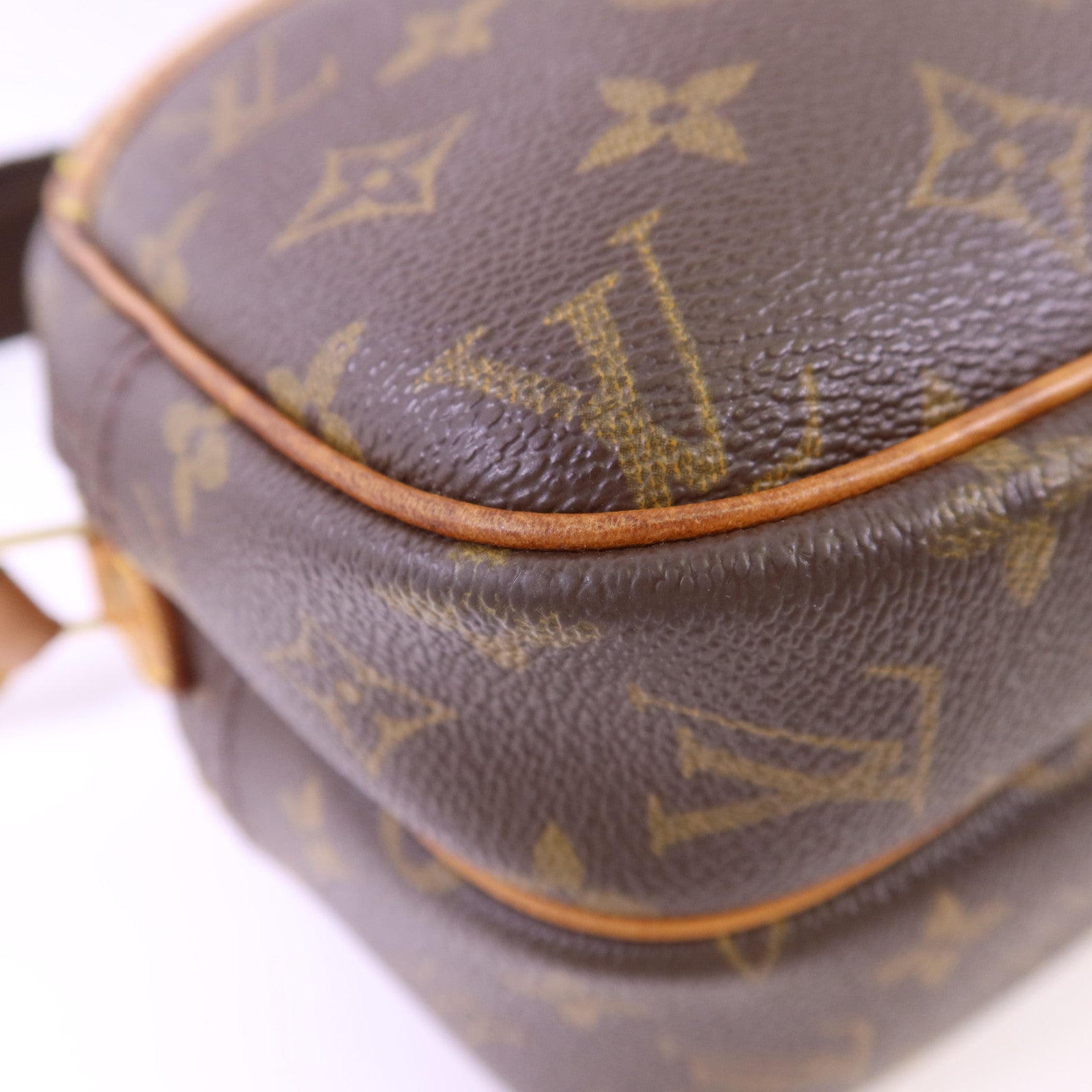 LOUIS VUITTON Monogram Reporter PM金扣肩背袋