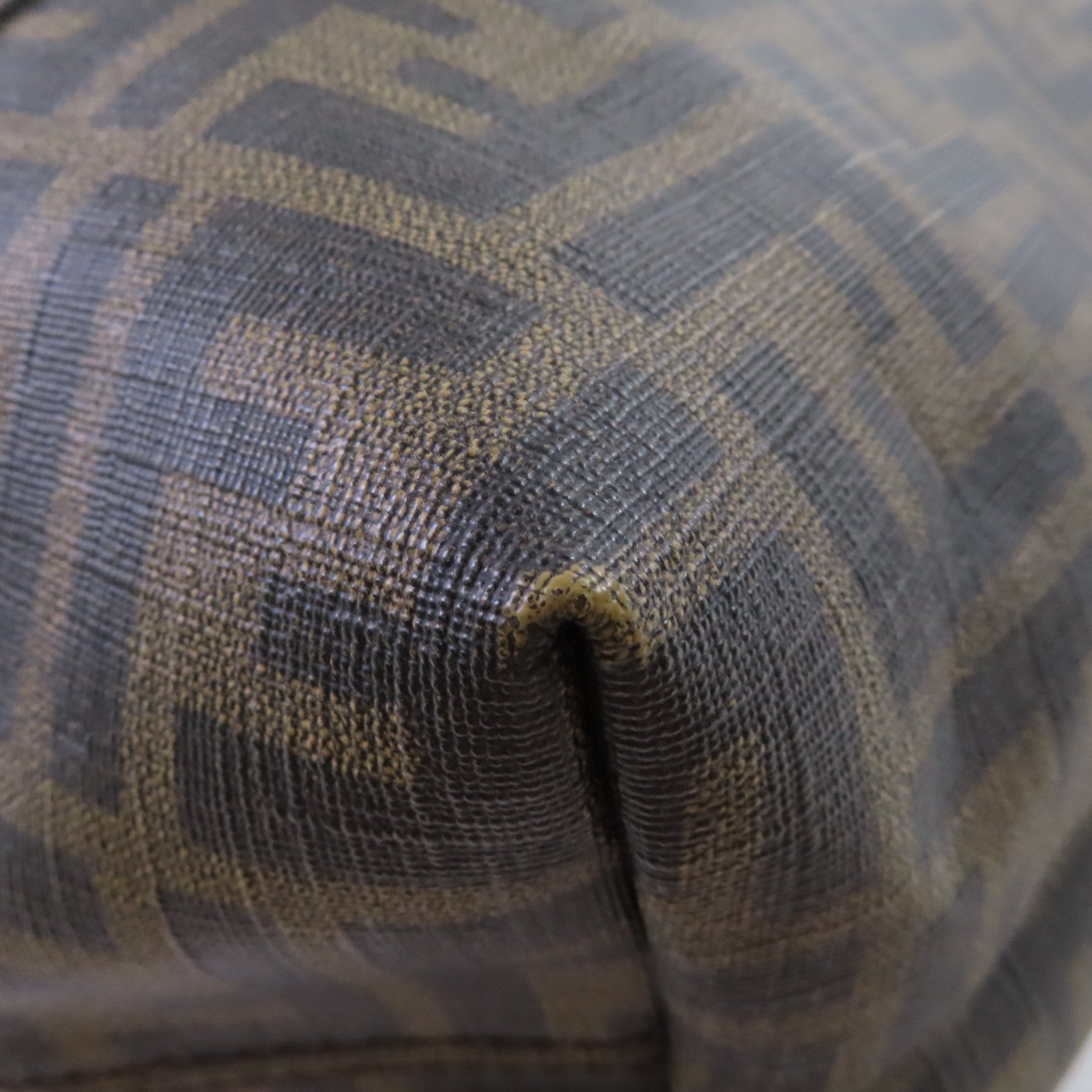 FENDI 塗層帆布Zucca Large Tote Bag肩背袋啡色