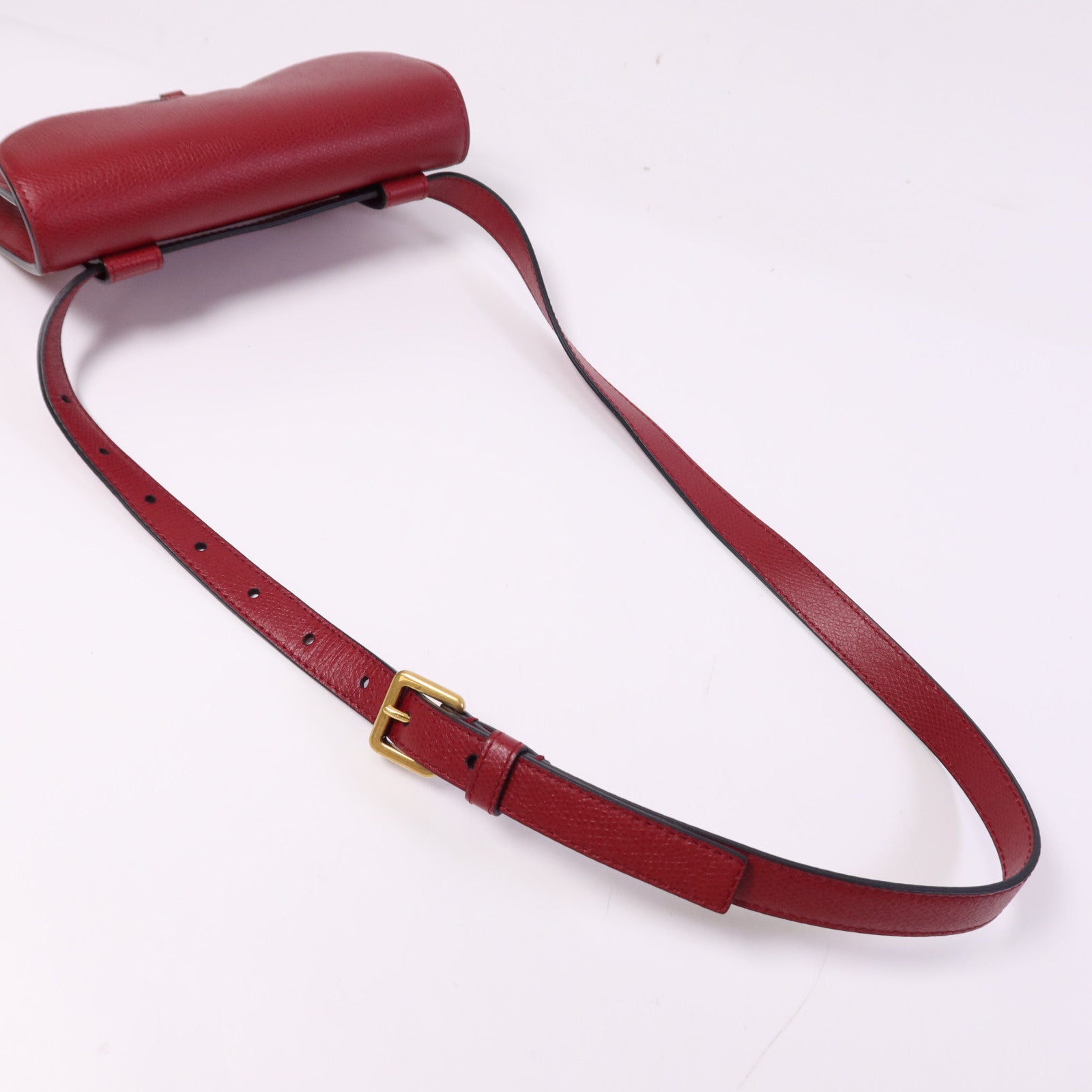 Dior 牛皮皮革Saddle Pouch Belt Bag金扣腰包