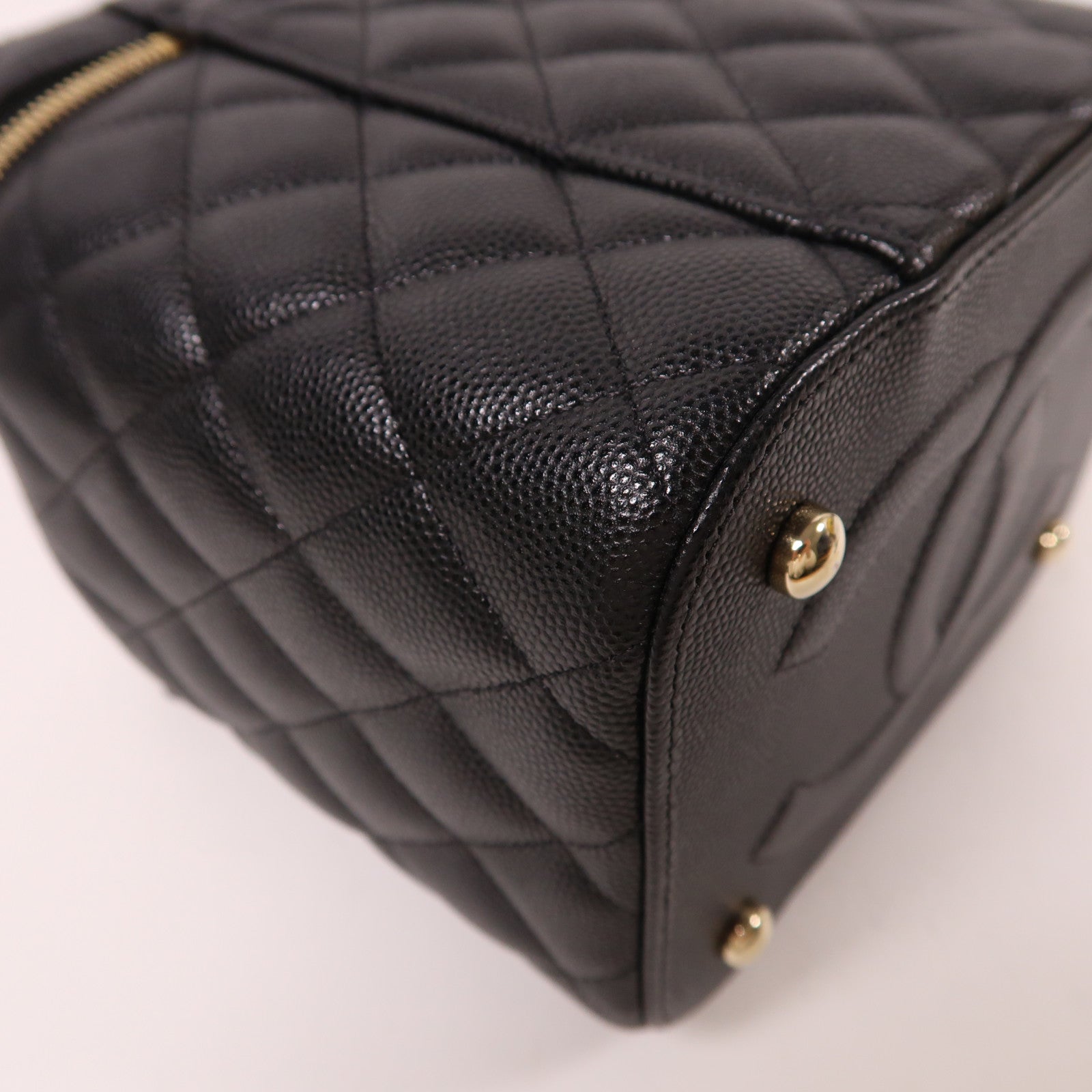 CHANEL 牛皮皮革Vanity Bag金扣手挽肩背兩用袋