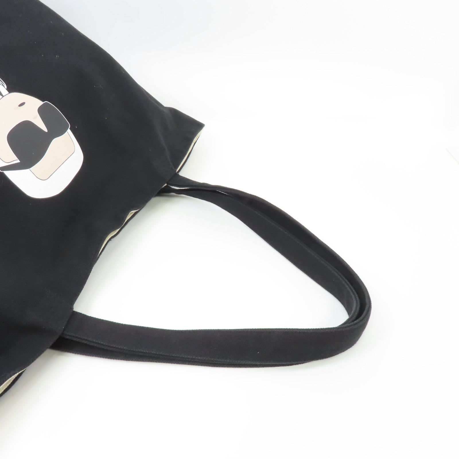 SELECTION 【激減優惠】帆布Tote Bag銀扣手挽袋黑色