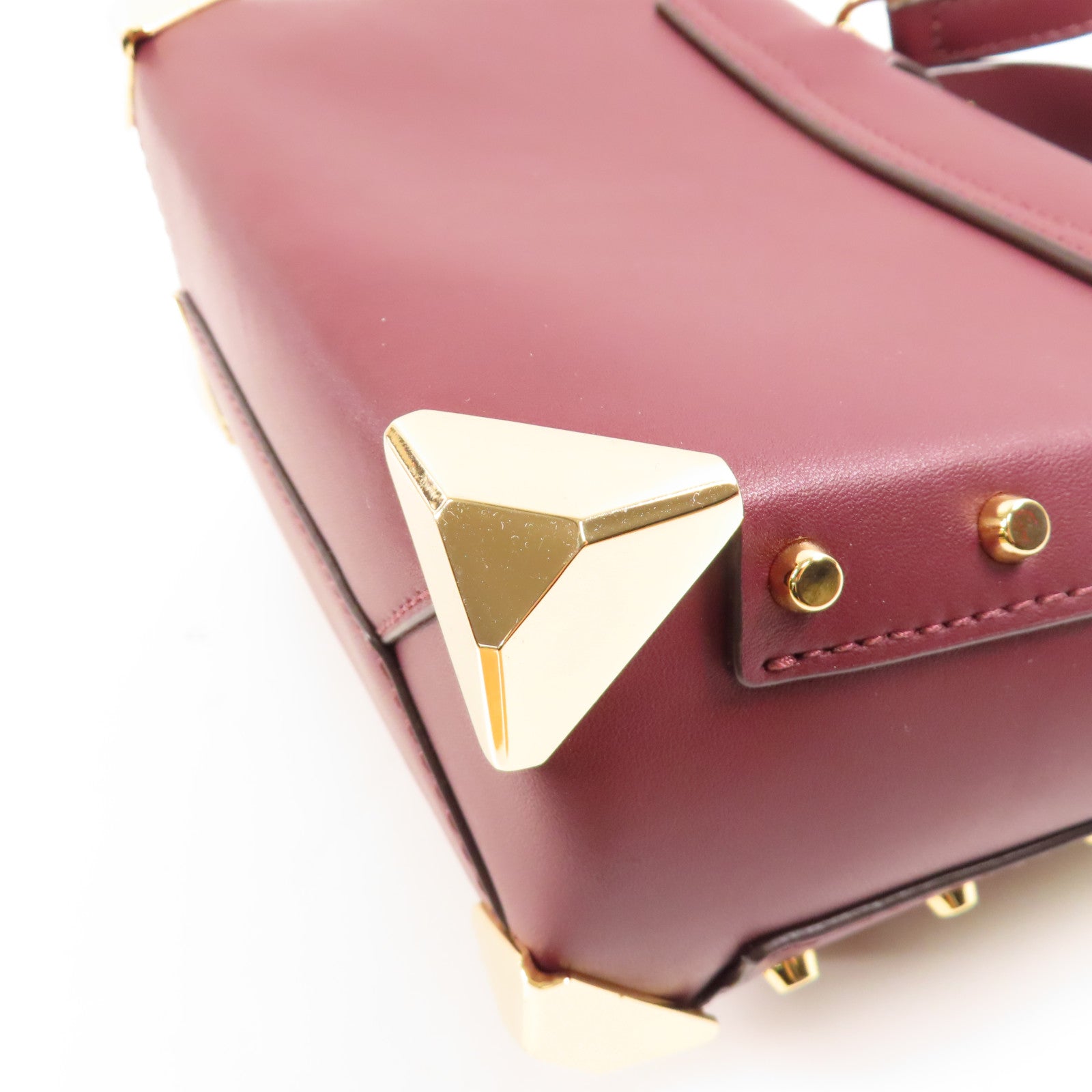 Michael Kors 牛皮皮革Mini Manhattan Bag金扣手挽肩背兩用袋