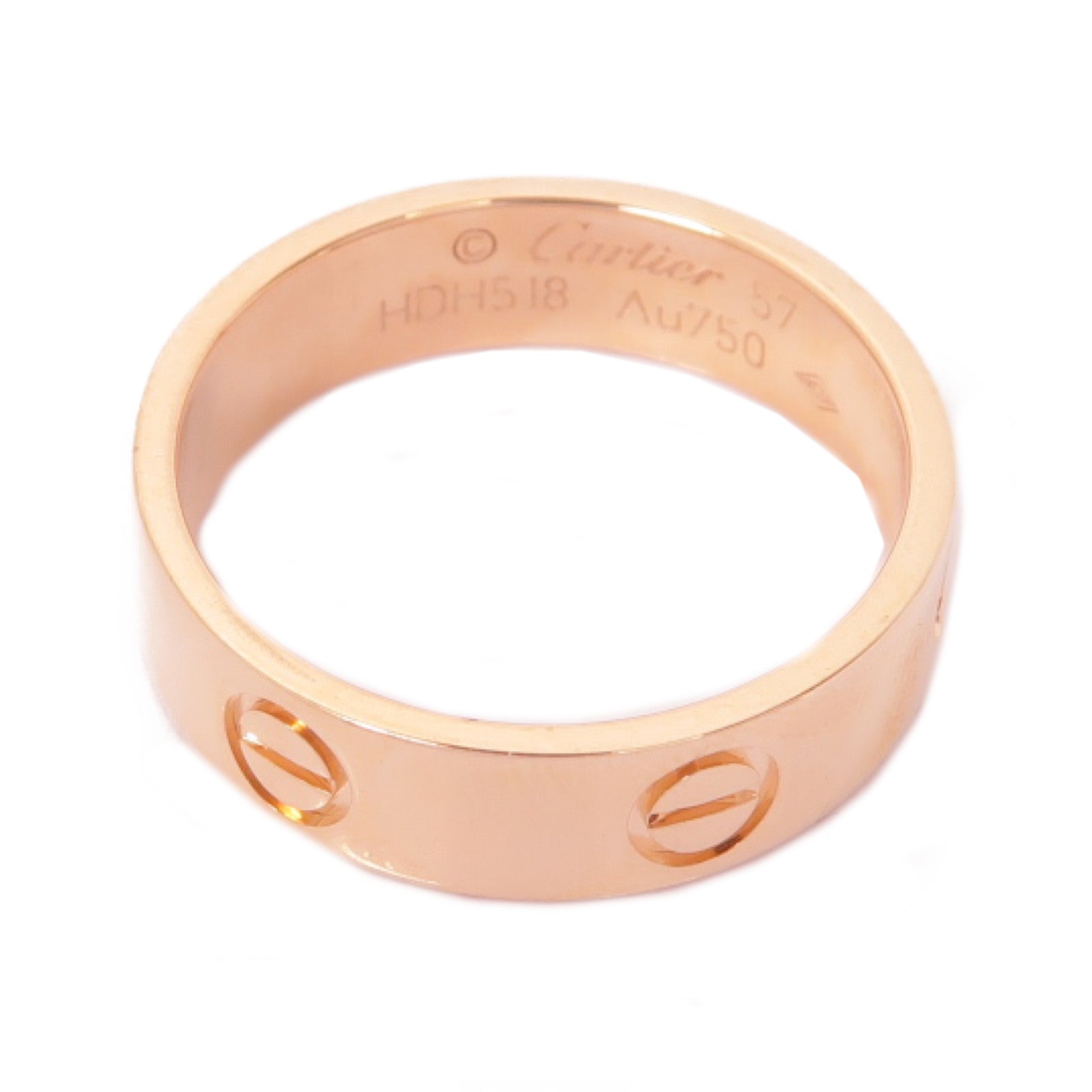 CARTIER 18K玫瑰金Love Ring戒指Cartier#57/US#8