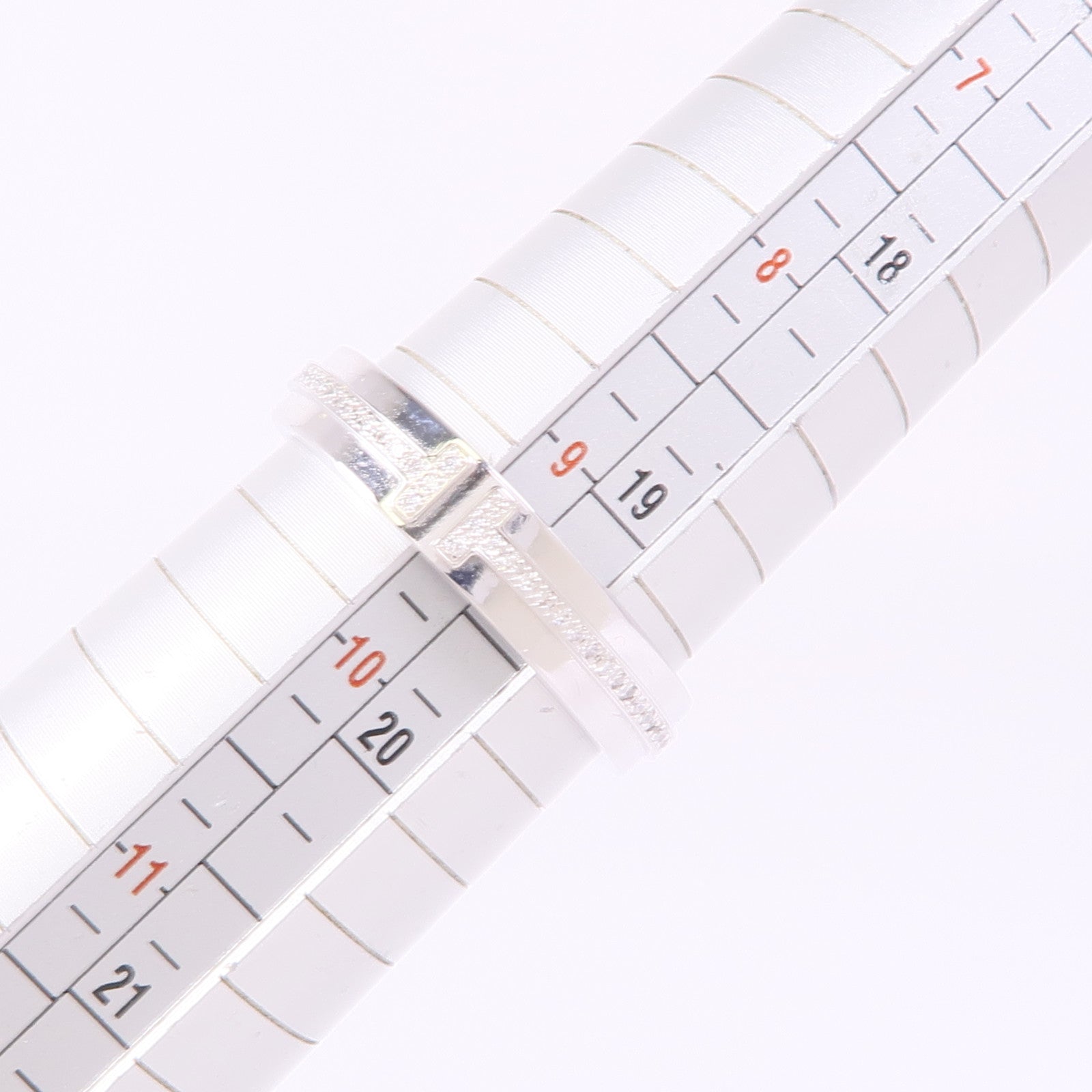 TIFFANY＆CO 【激減優惠】18K白金T Narrow Diamond Ring鑽石戒指US#9.25