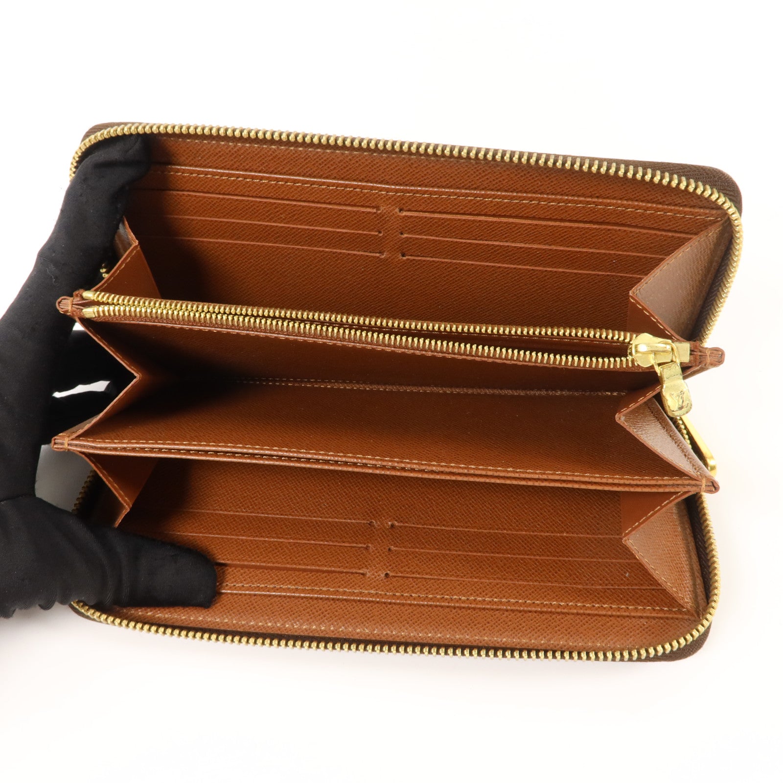 LOUIS VUITTON Monogram Zipper Long Wallet金扣長錢包