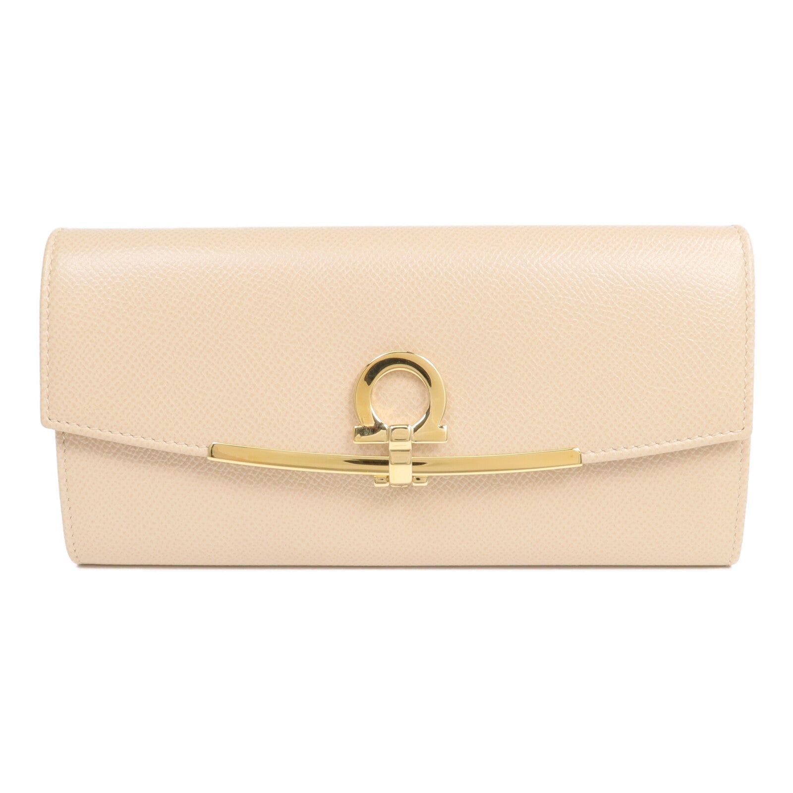 Salvatore Ferragamo 牛皮皮革Long Wallet金扣長錢包
