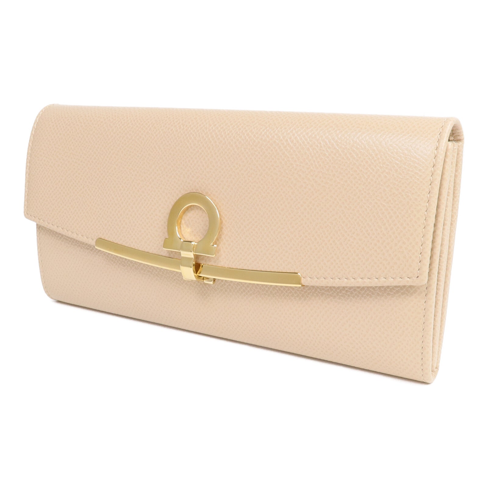 Salvatore Ferragamo 牛皮皮革Long Wallet金扣長錢包