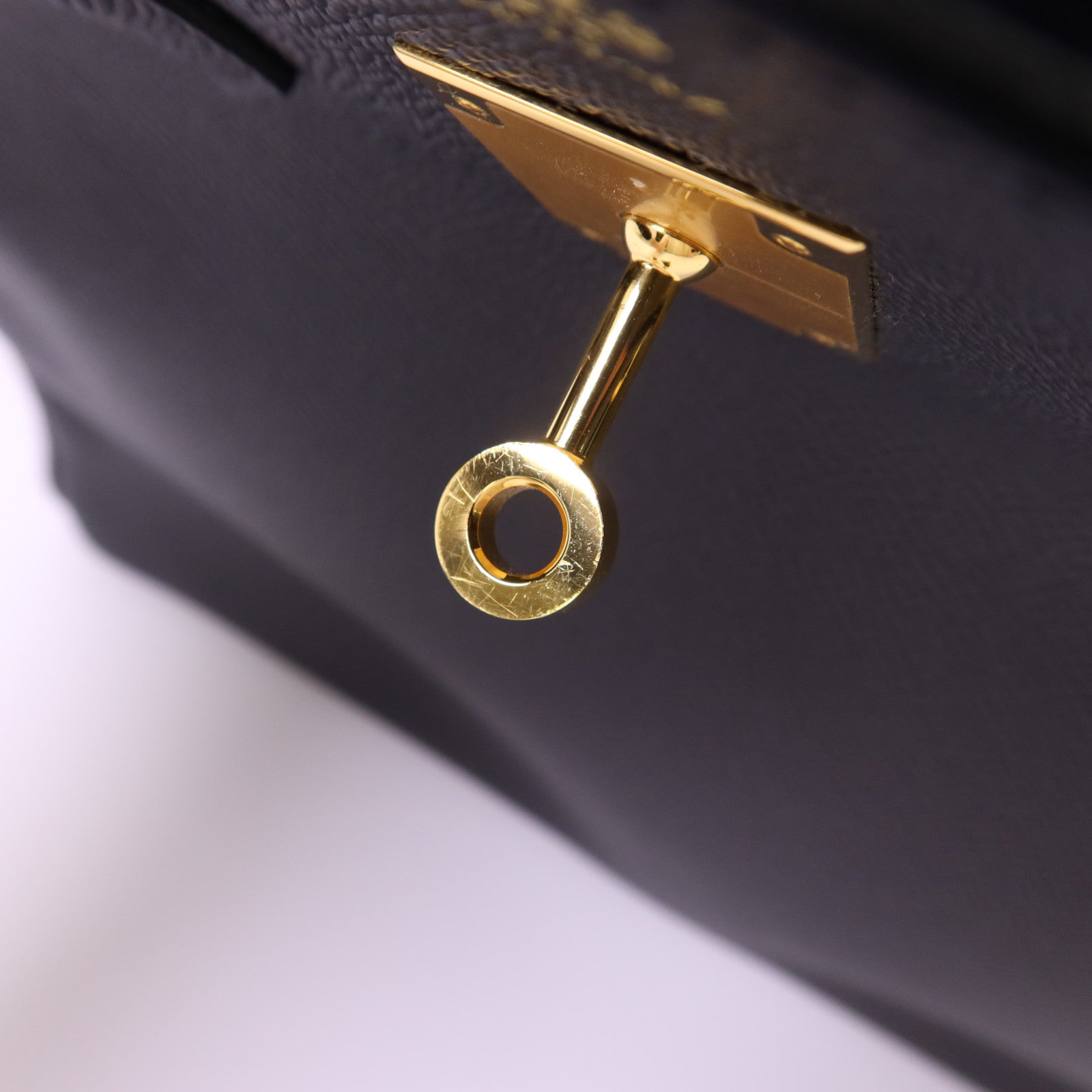 HERMES Epsom皮革Birkin 30金扣手挽袋Noir
