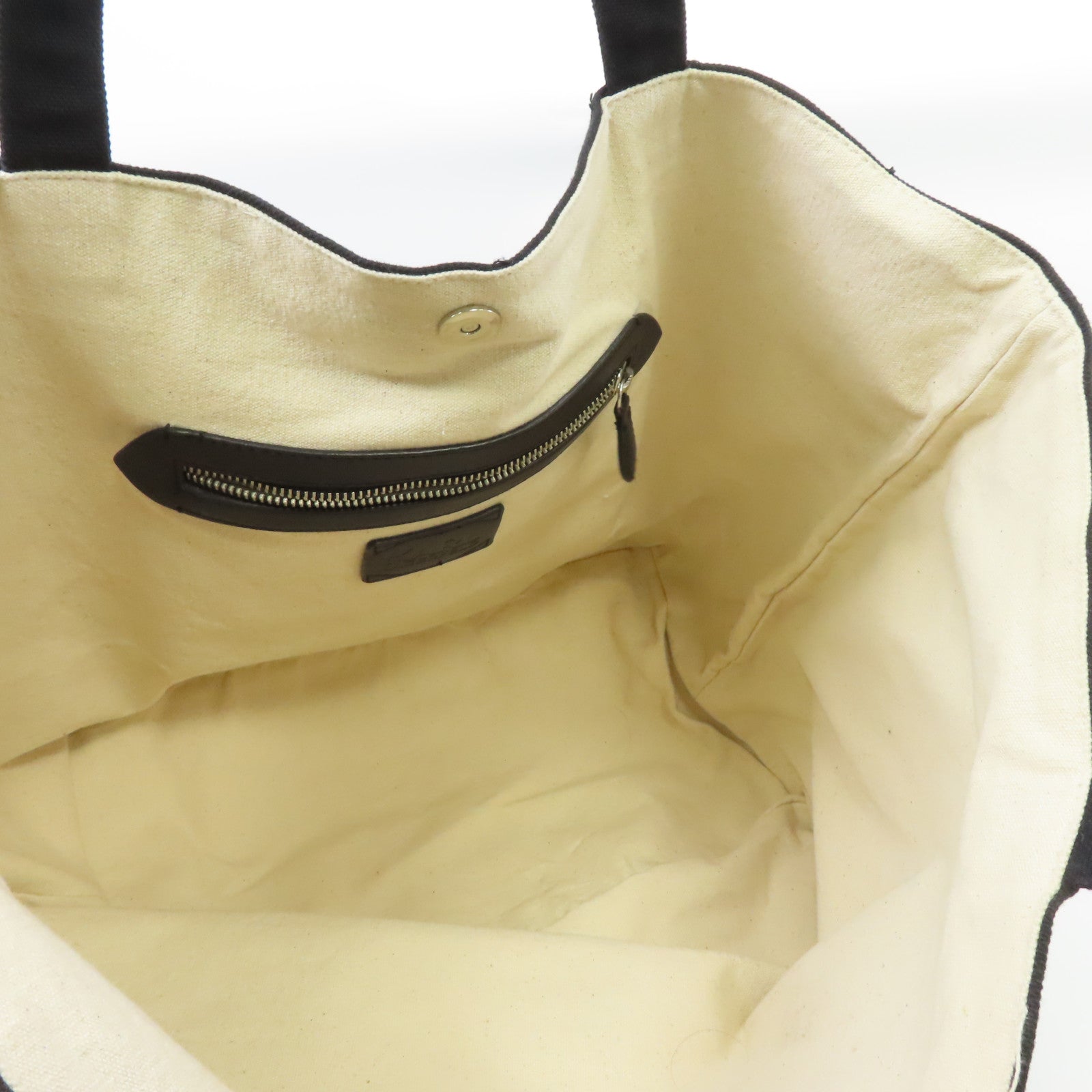 SELECTION 【激減優惠】帆布Tote Bag銀扣手挽袋黑色