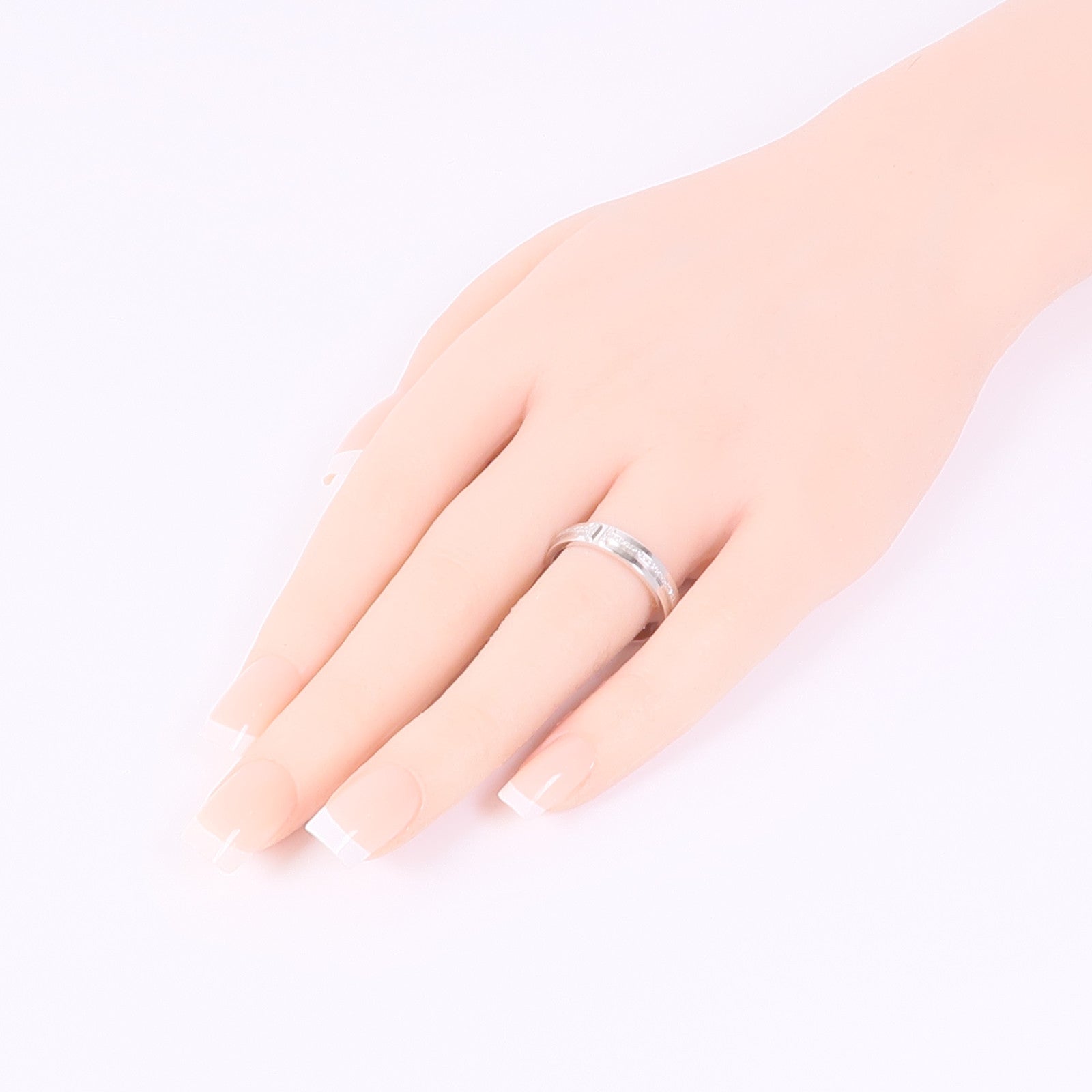 TIFFANY＆CO 【激減優惠】18K白金T Narrow Diamond Ring鑽石戒指US#9.25