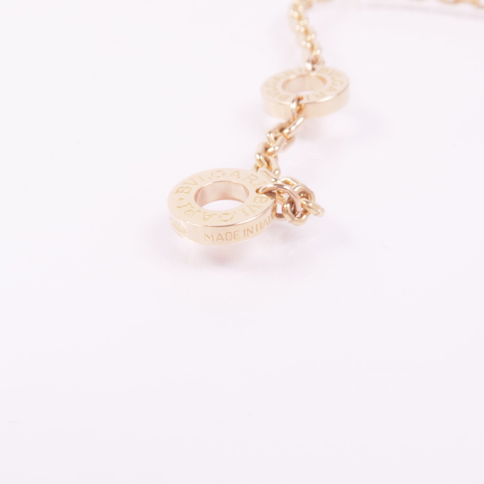 BVLGARI 18K玫瑰金Serpenti Viper Necklace孔雀石/鑽石項鍊