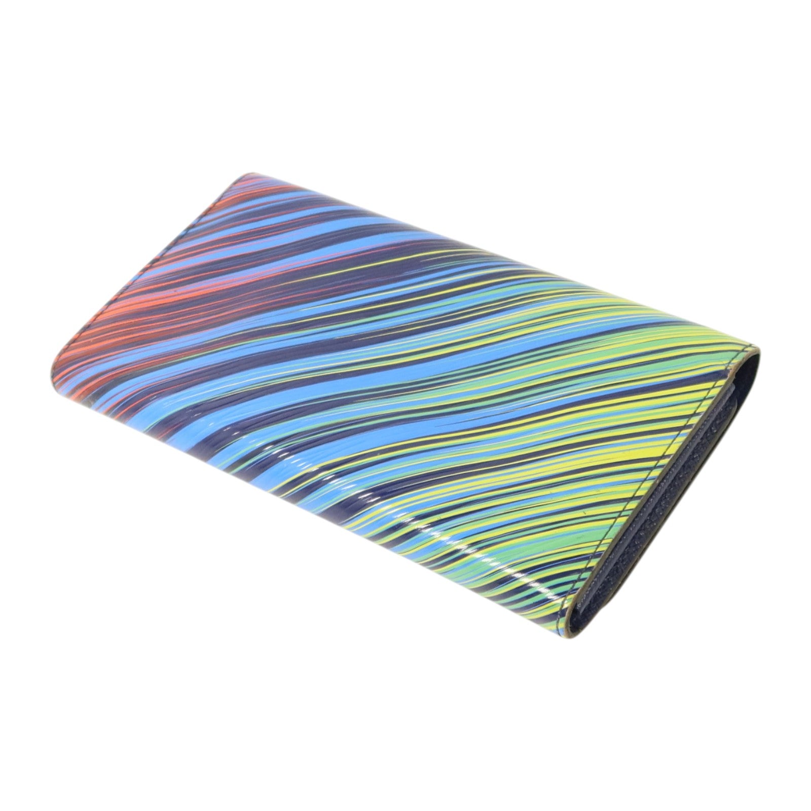 LOUIS VUITTON Epi Rainbow Twist Long Wallet銀扣長錢包