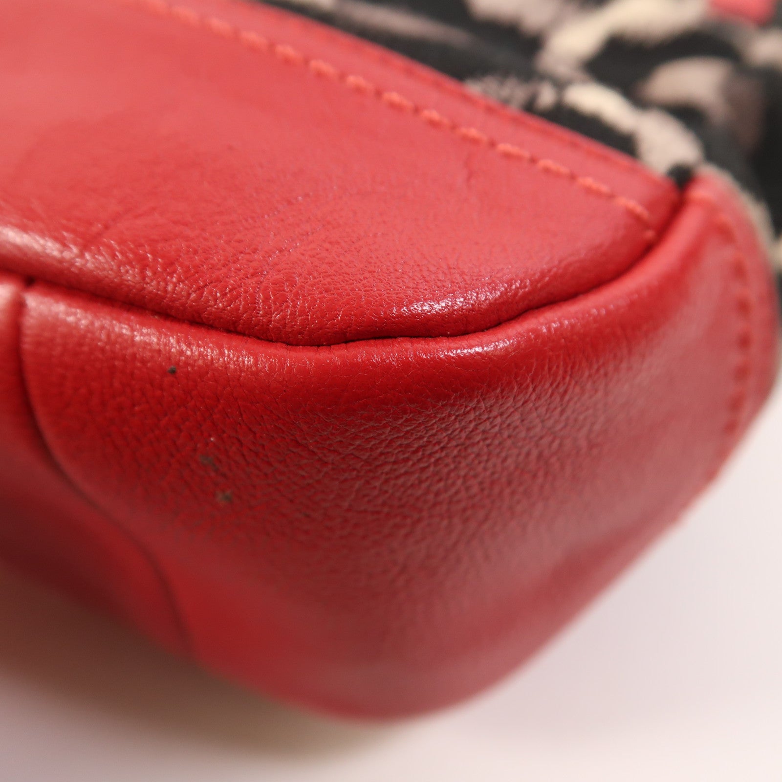 COACH 帆布/牛皮皮革Shoulder Bag銀扣肩背袋