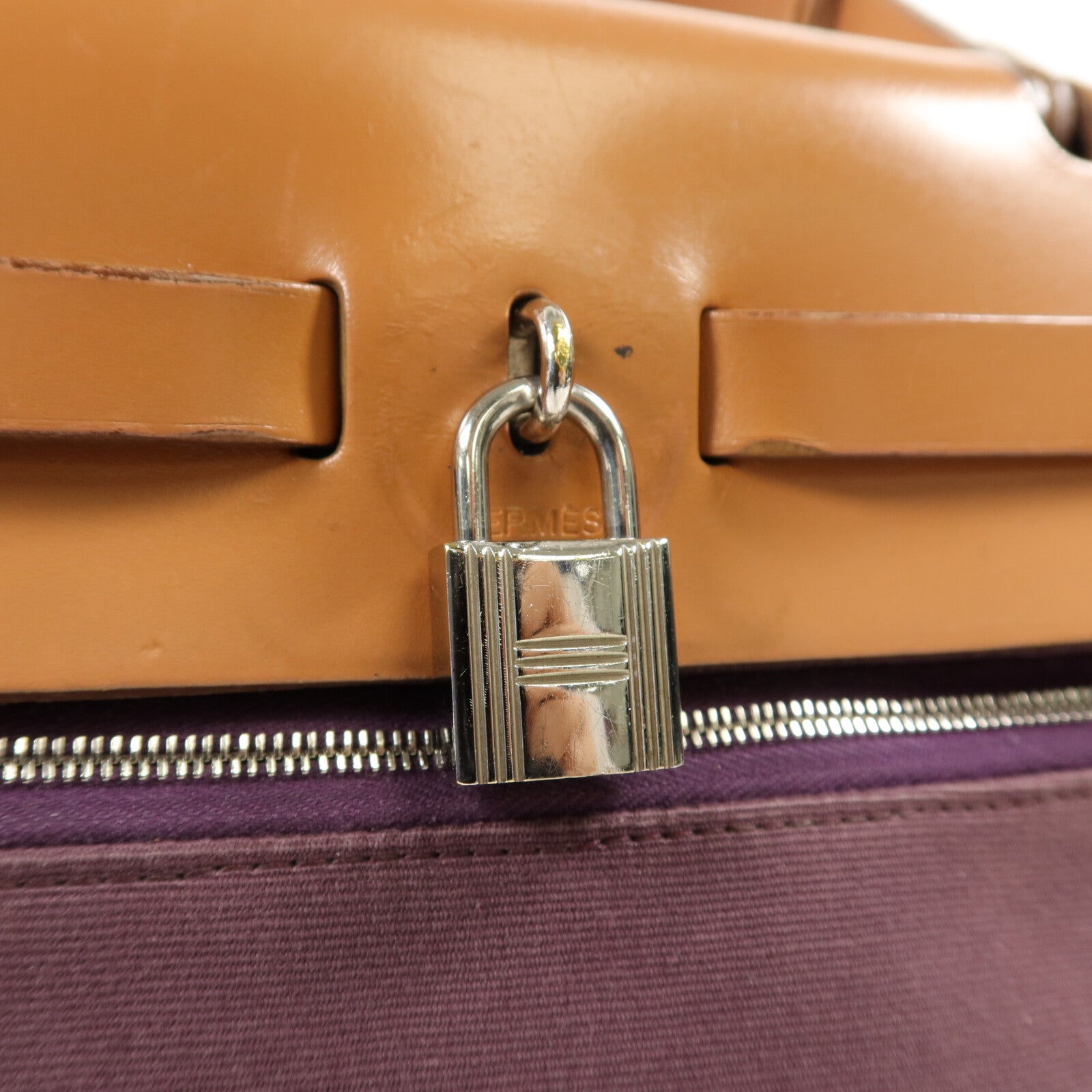 HERMES 帆布Herbag PM手挽肩背兩用袋Anemone