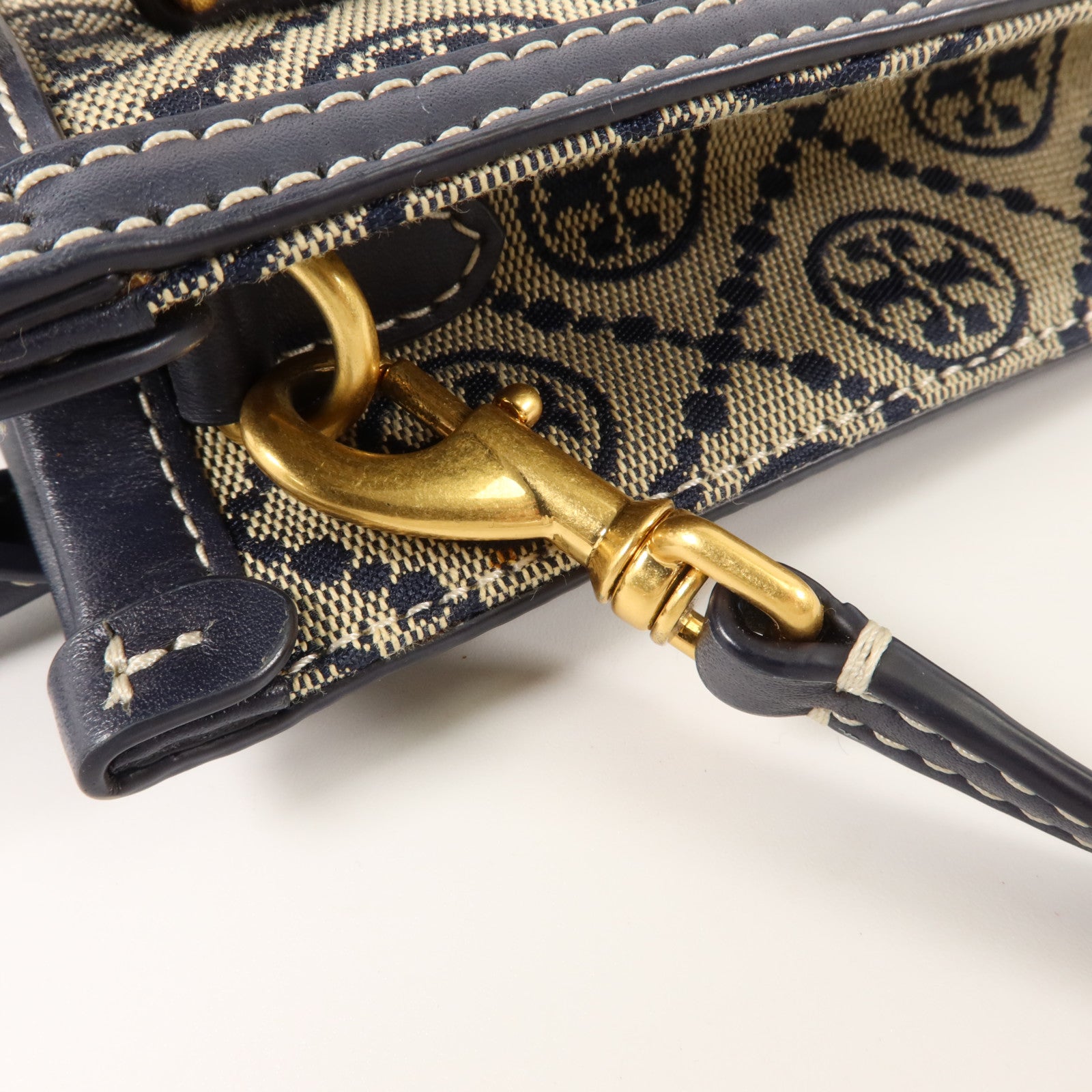 Tory Burch 帆布T Monogram Jacquard Mini Tote手挽肩背兩用袋