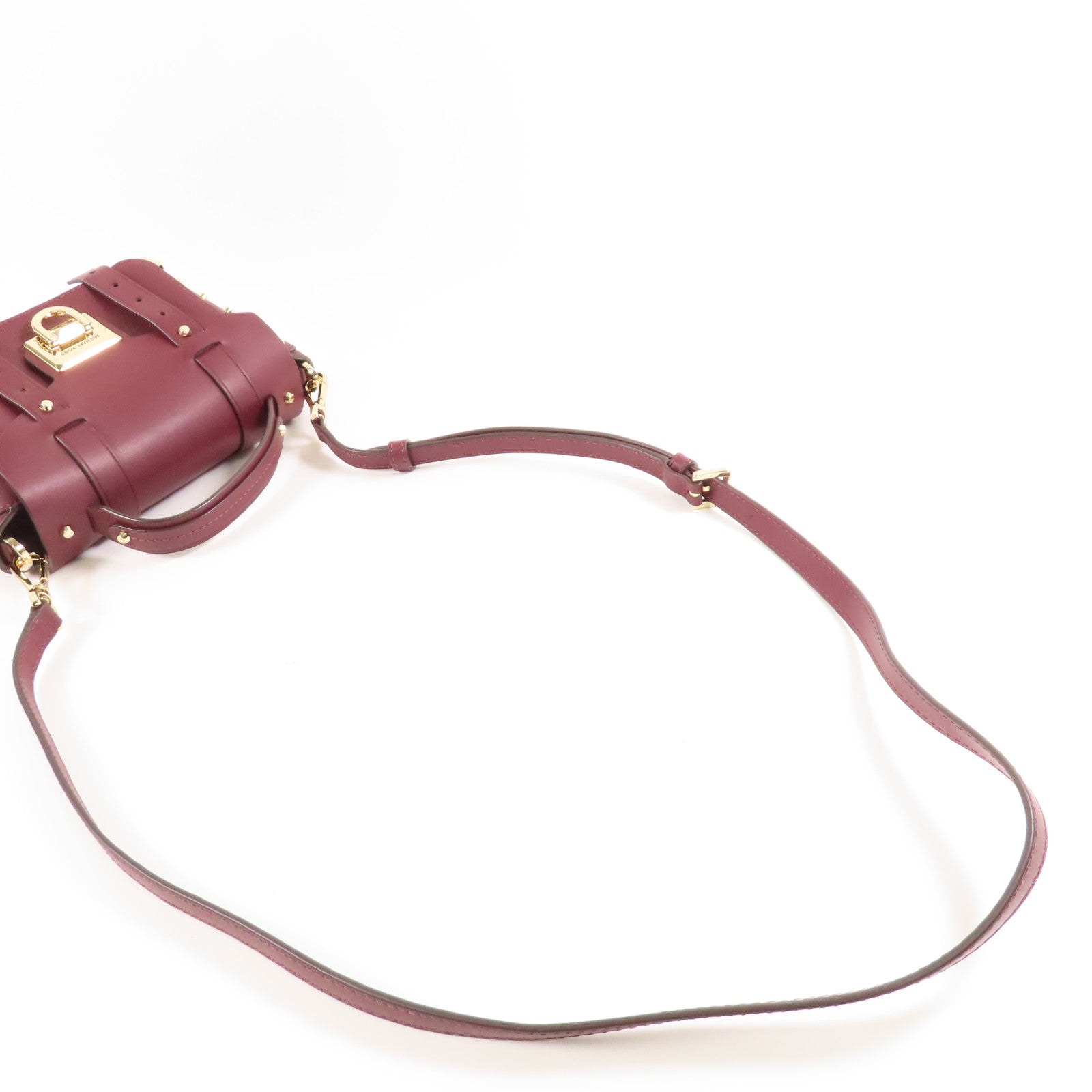 Michael Kors 牛皮皮革Mini Manhattan Bag金扣手挽肩背兩用袋