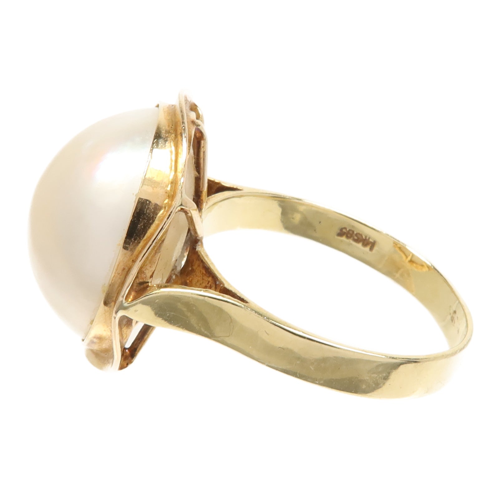 JEWELRY 14K黃金Pearl Ring珍珠戒指US#6.25