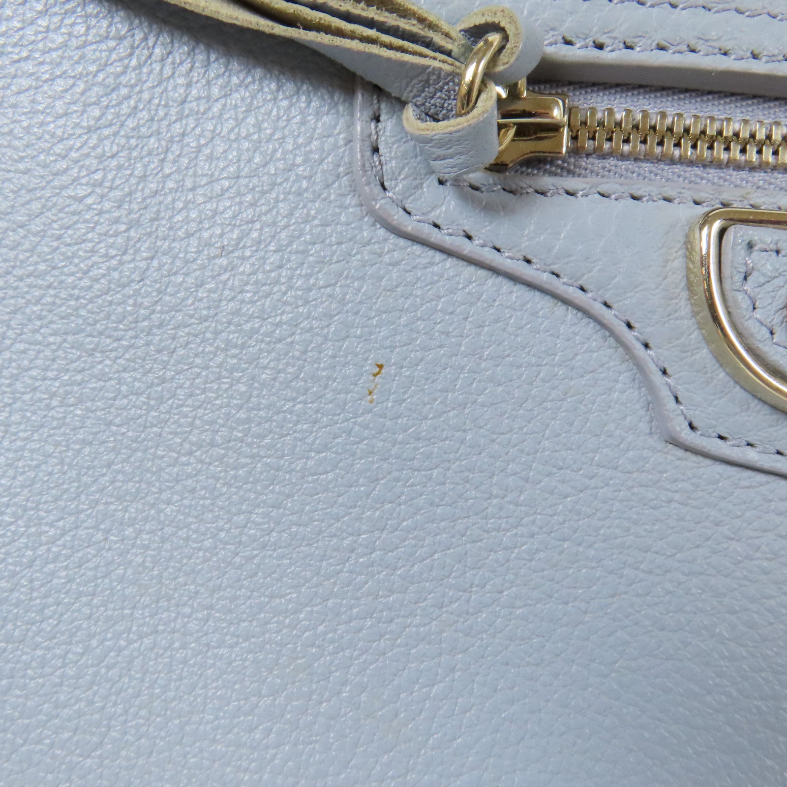 BALENCIAGA 牛皮皮革Tote Bag金扣手挽袋灰色