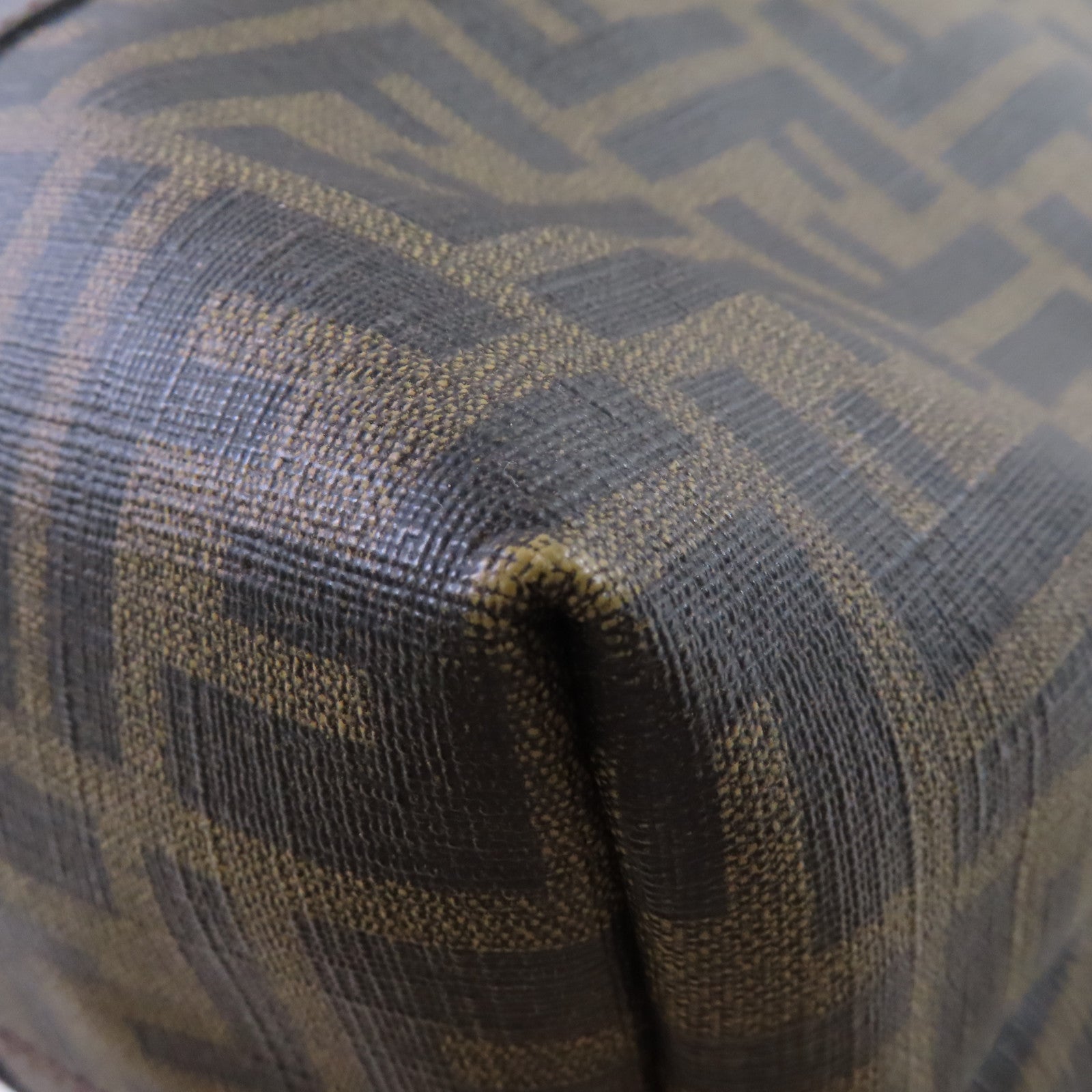 FENDI 塗層帆布Zucca Large Tote Bag肩背袋啡色