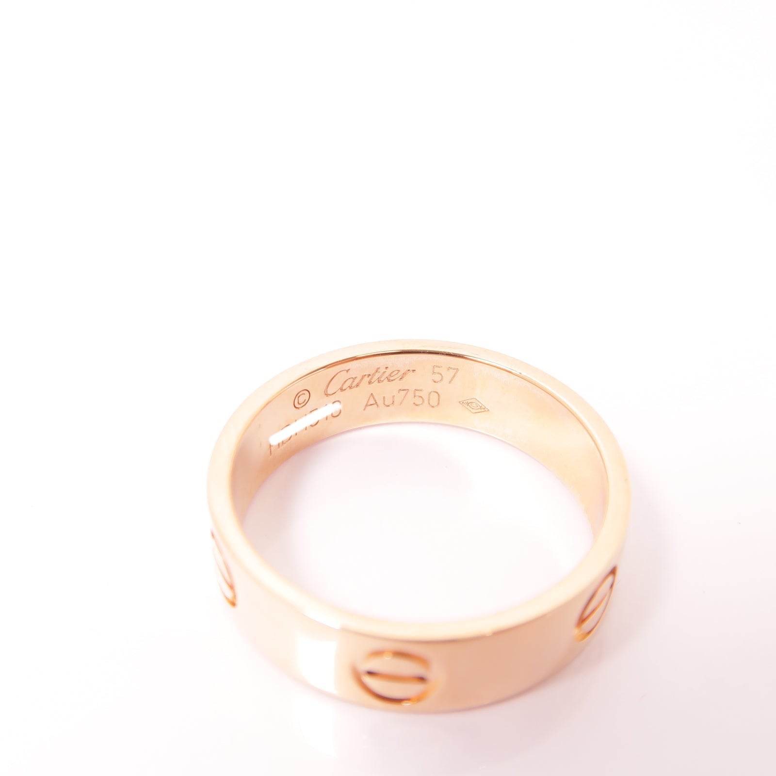 CARTIER 18K玫瑰金Love Ring戒指Cartier#57/US#8