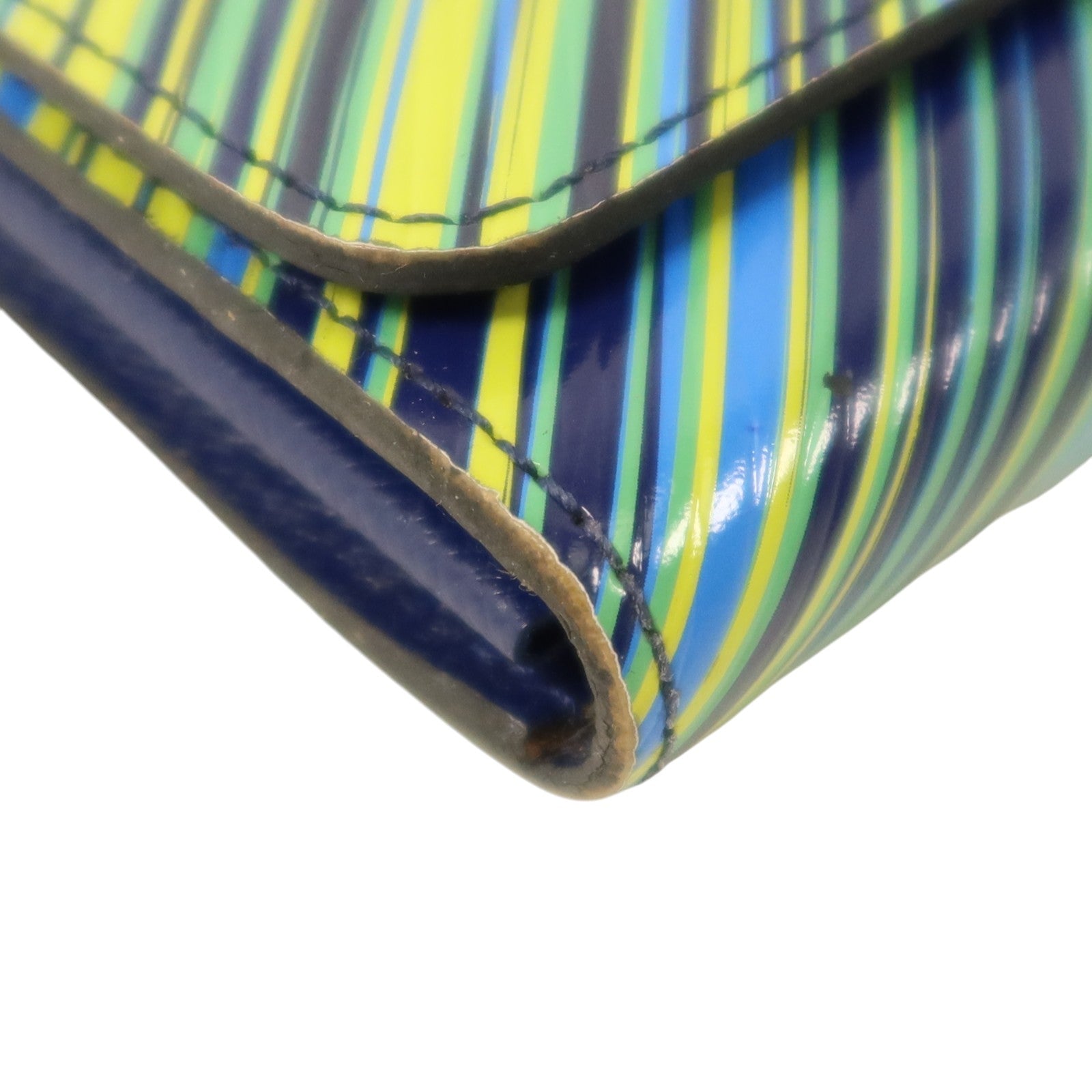 LOUIS VUITTON Epi Rainbow Twist Long Wallet銀扣長錢包